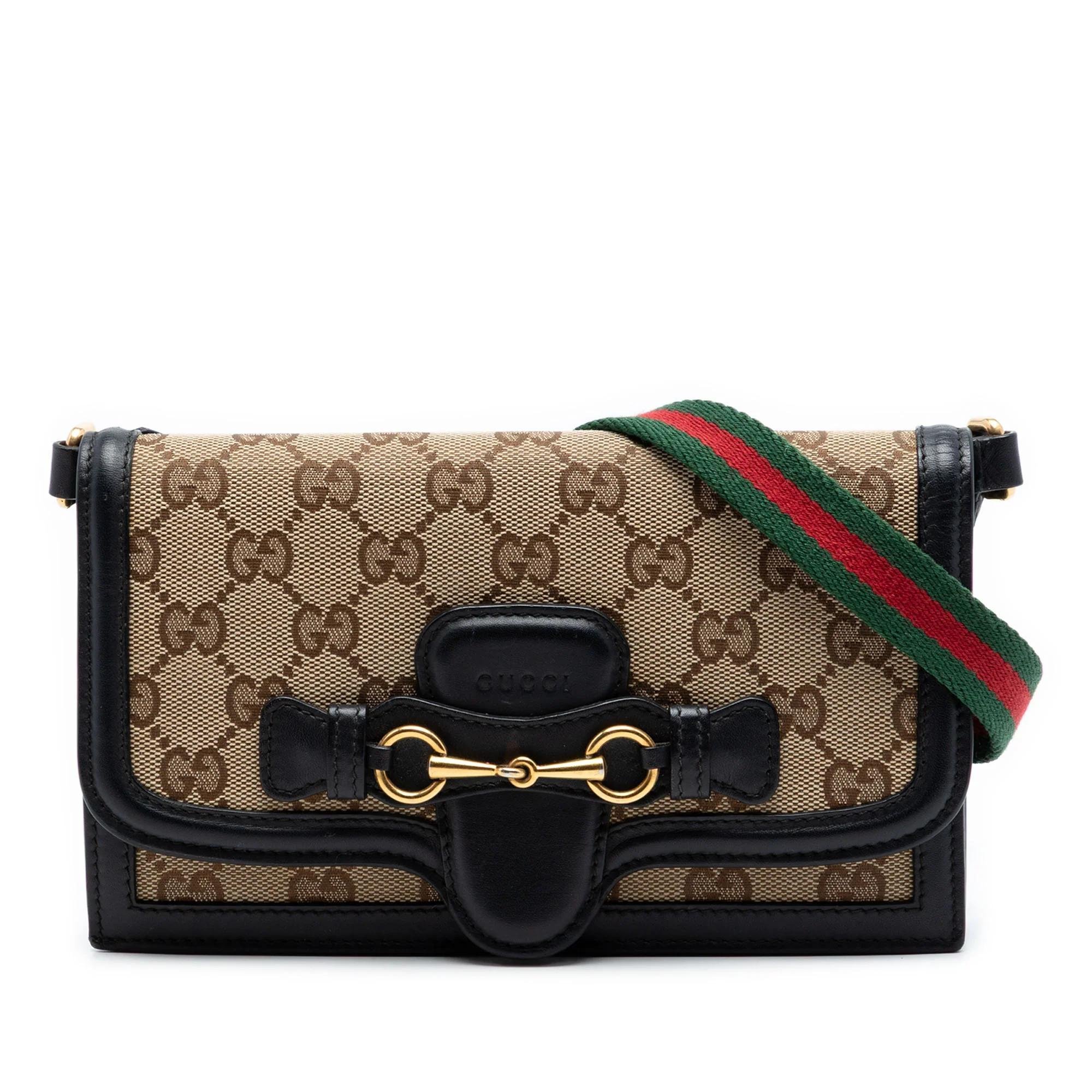 Lady Web leather crossbody bag