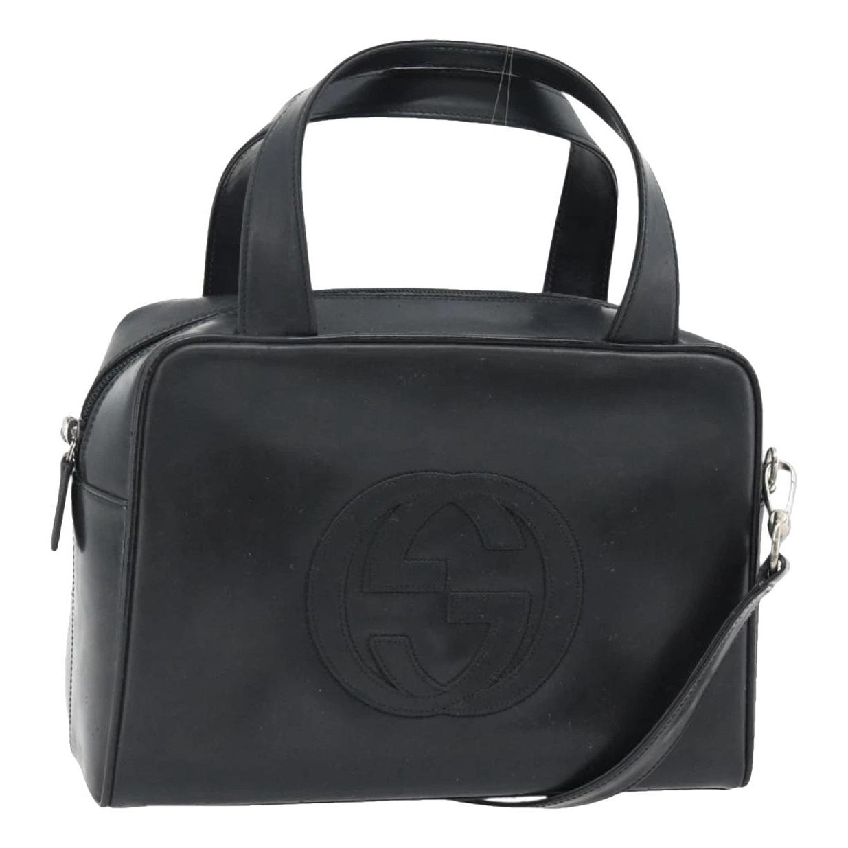 Patent leather handbag