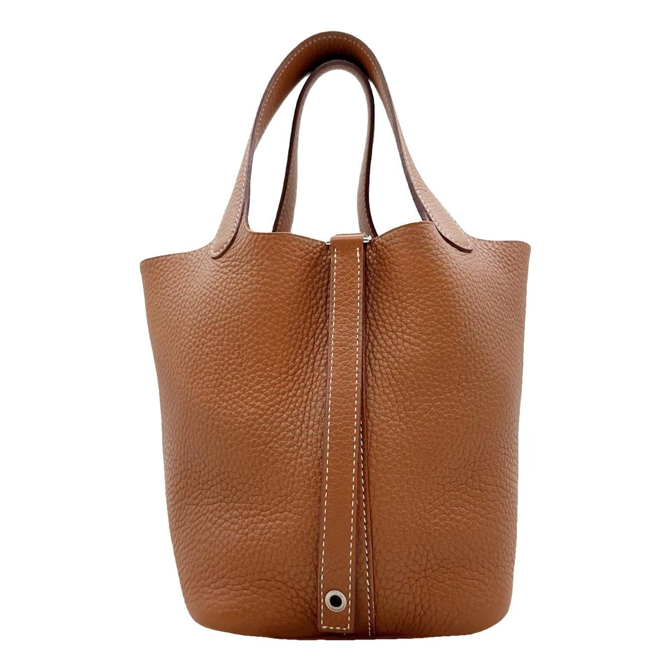 Picotin leather tote