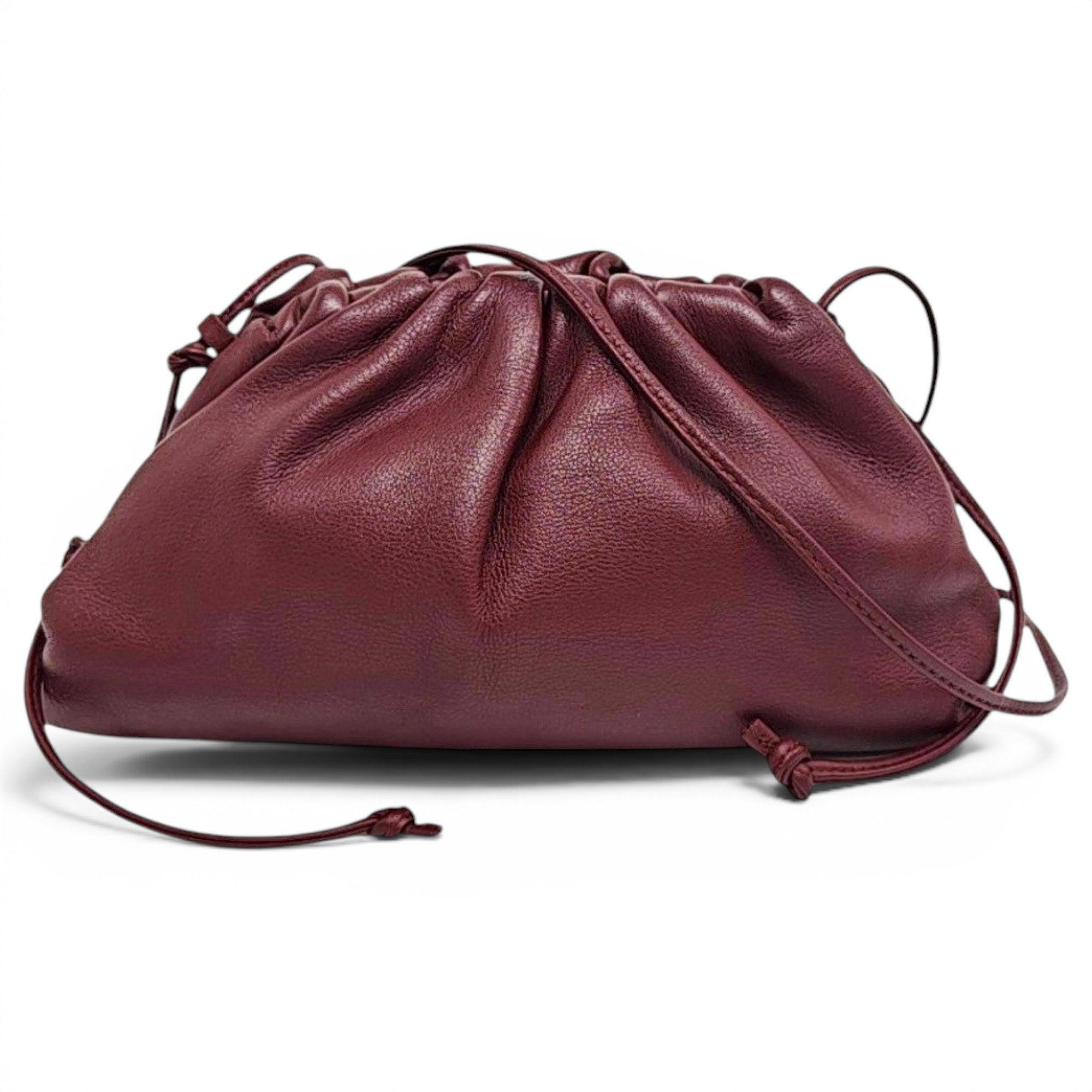 Pouch leather clutch bag