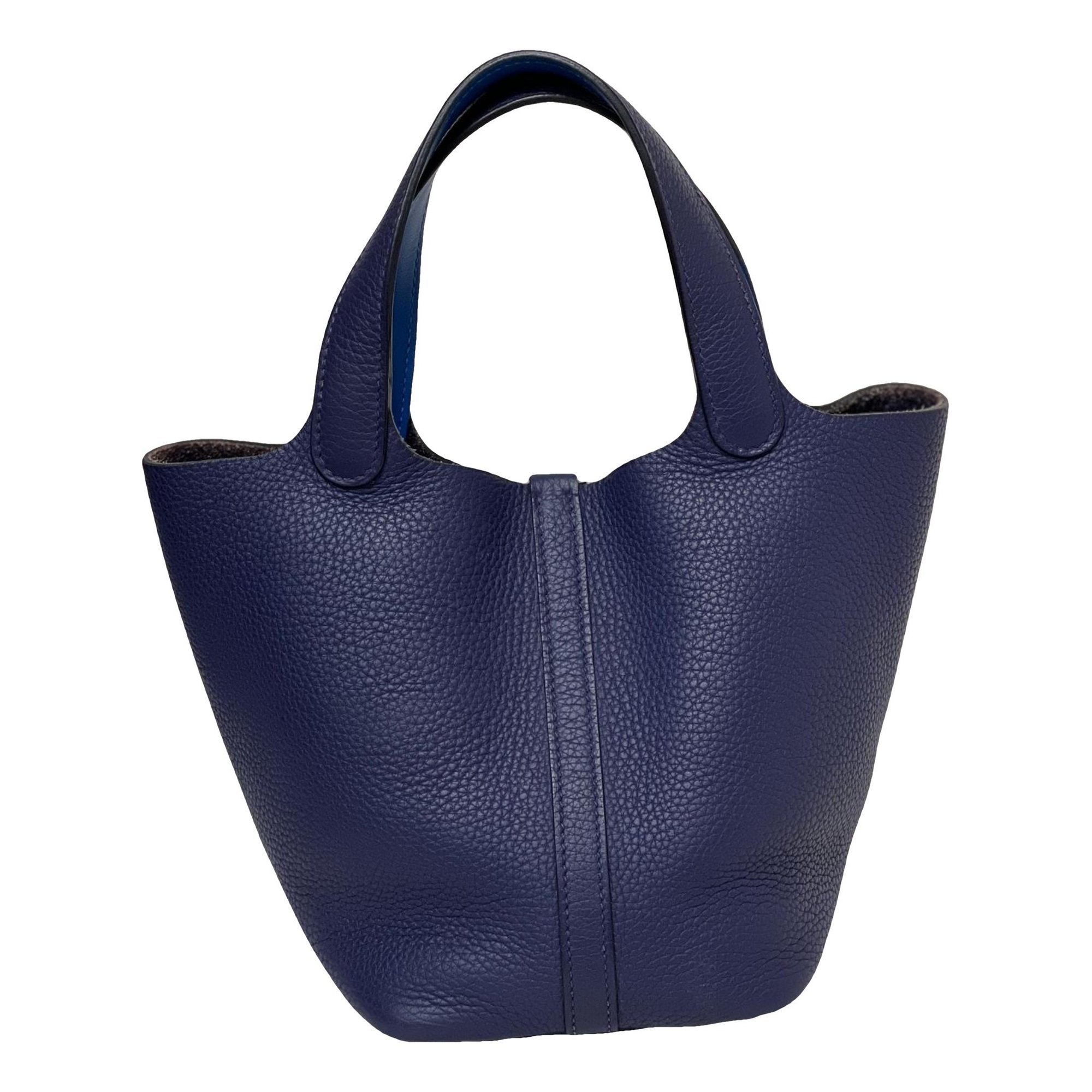 Hermes Picotin Handbag Bleu Saphir