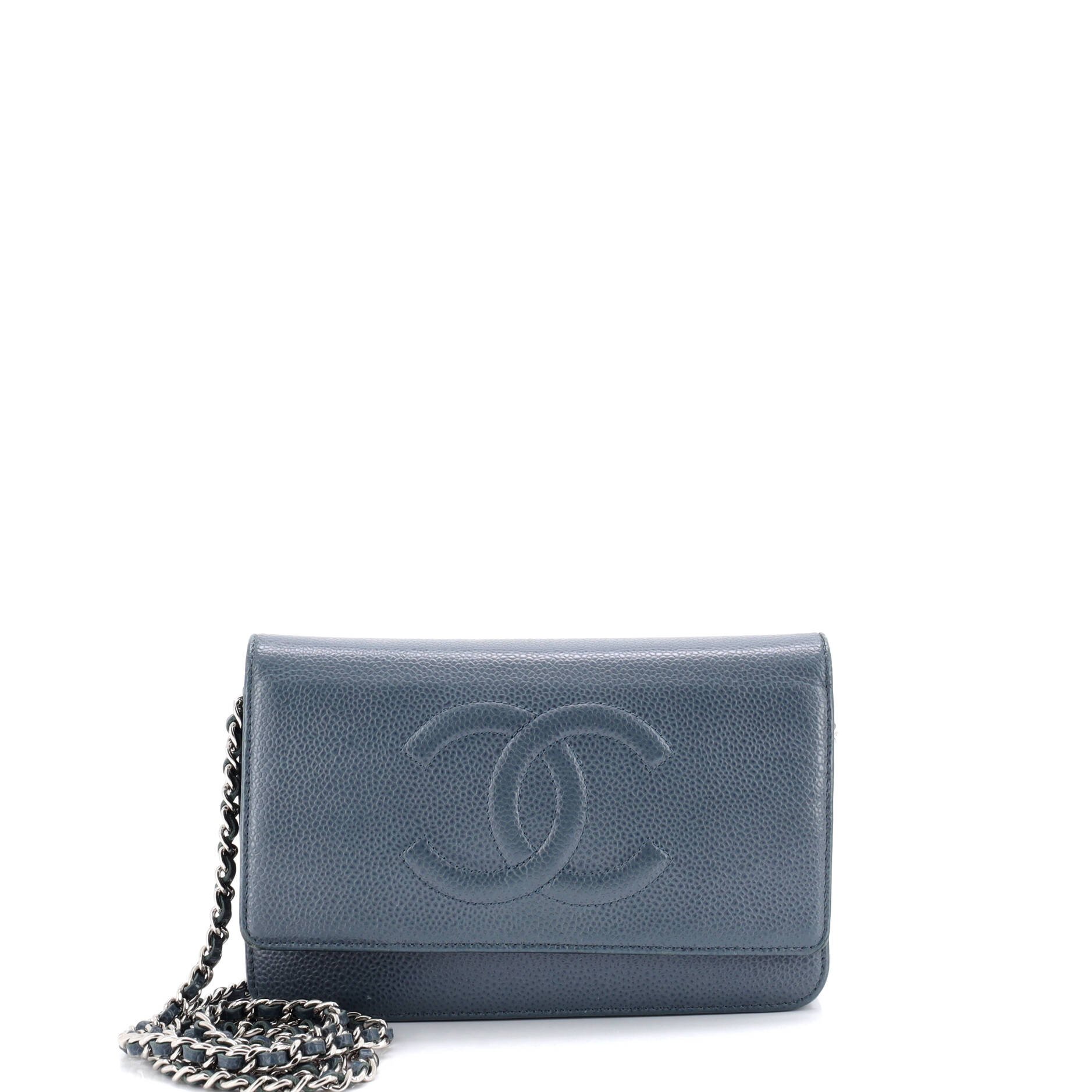 Chanel Timeless Wallet on Chain Caviar