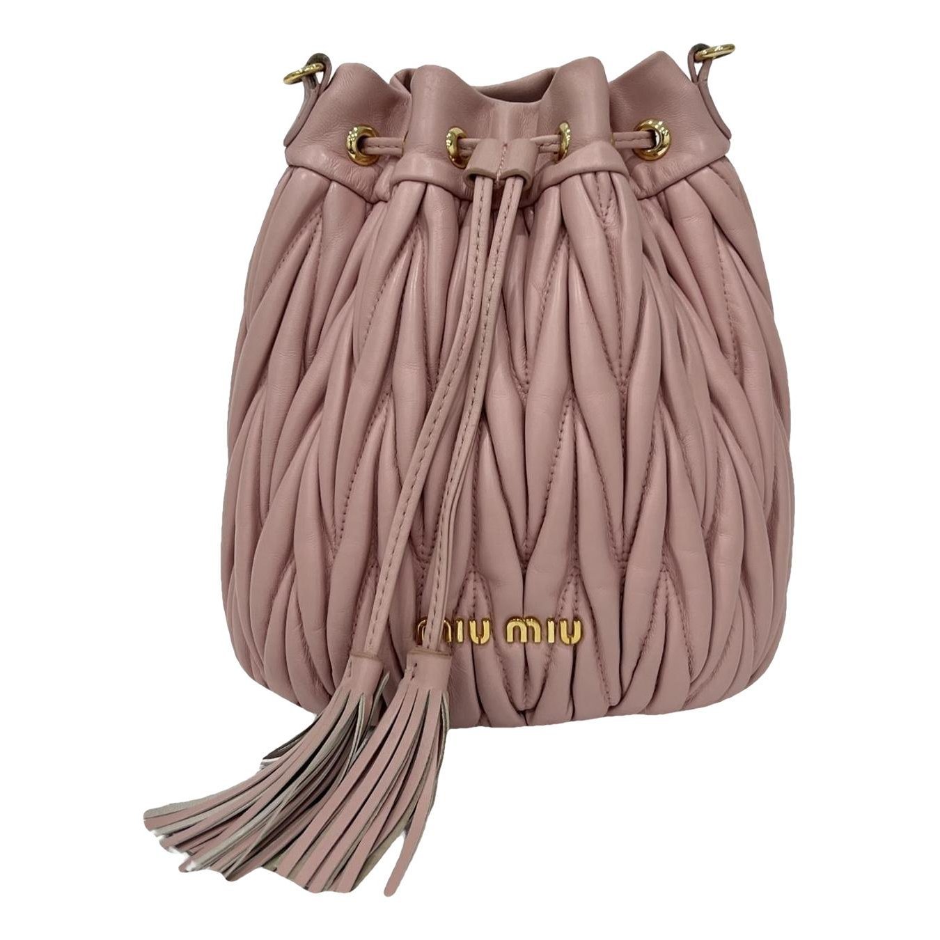 Miu Miu Matelassé leather tote