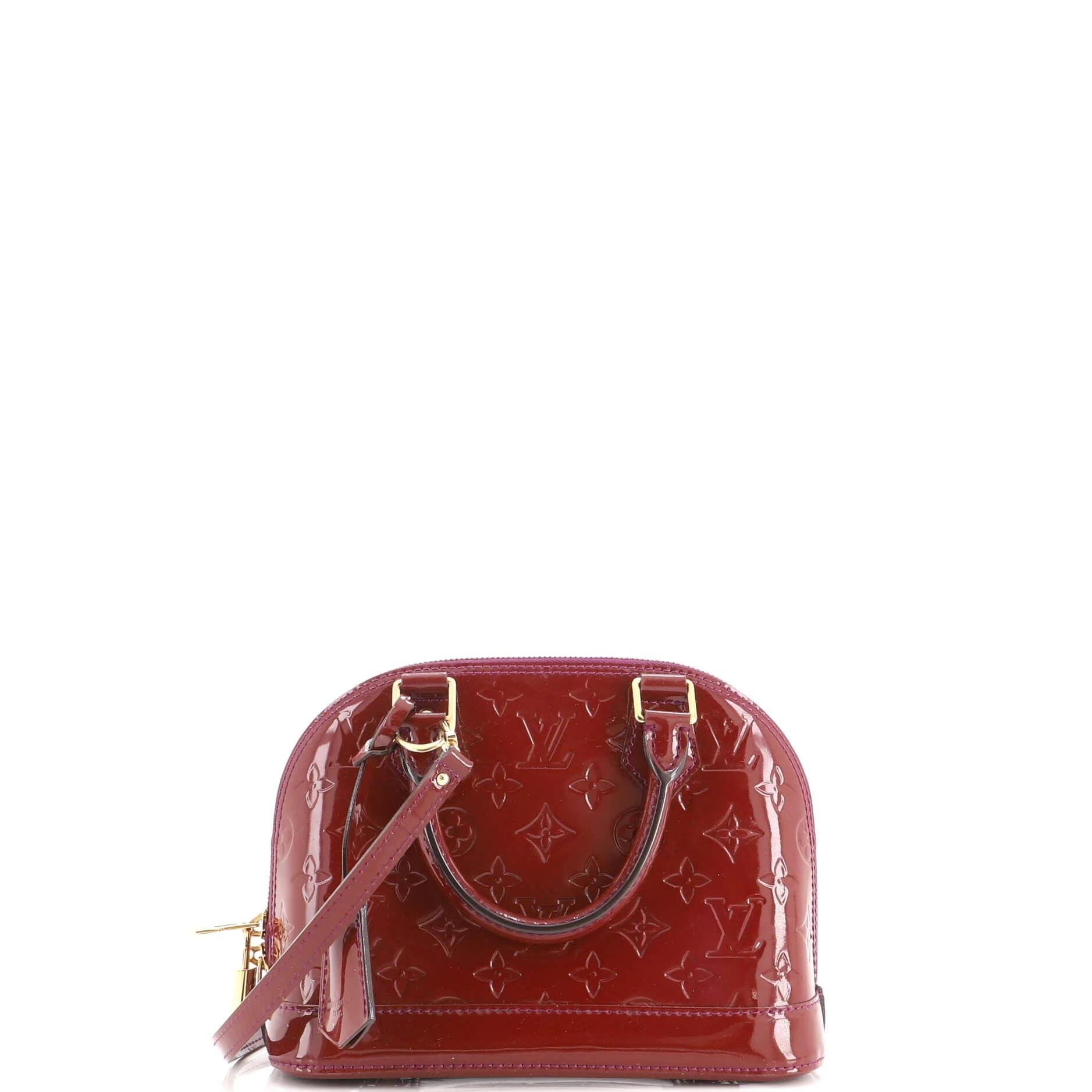 Patent leather handbag