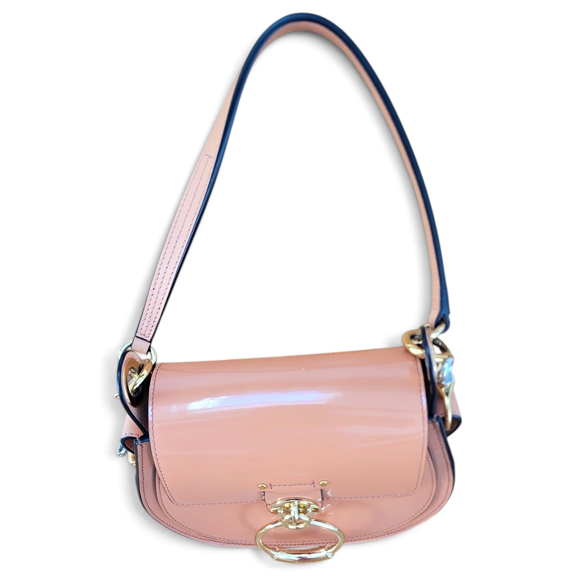 Tess patent leather crossbody bag