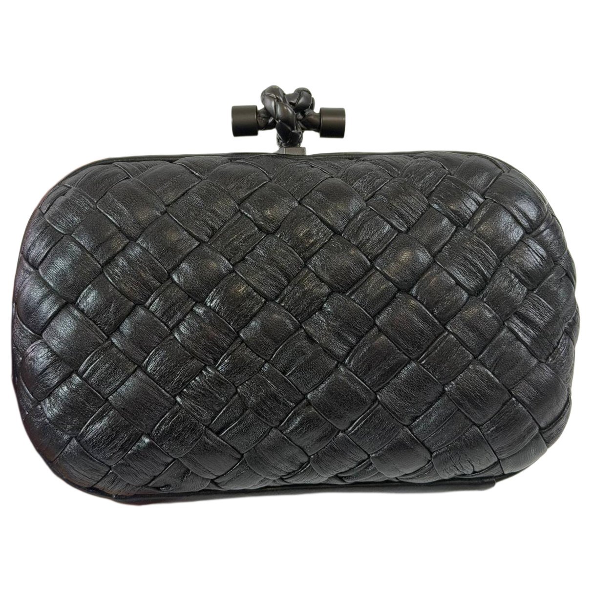 Pochette Knot leather clutch bag