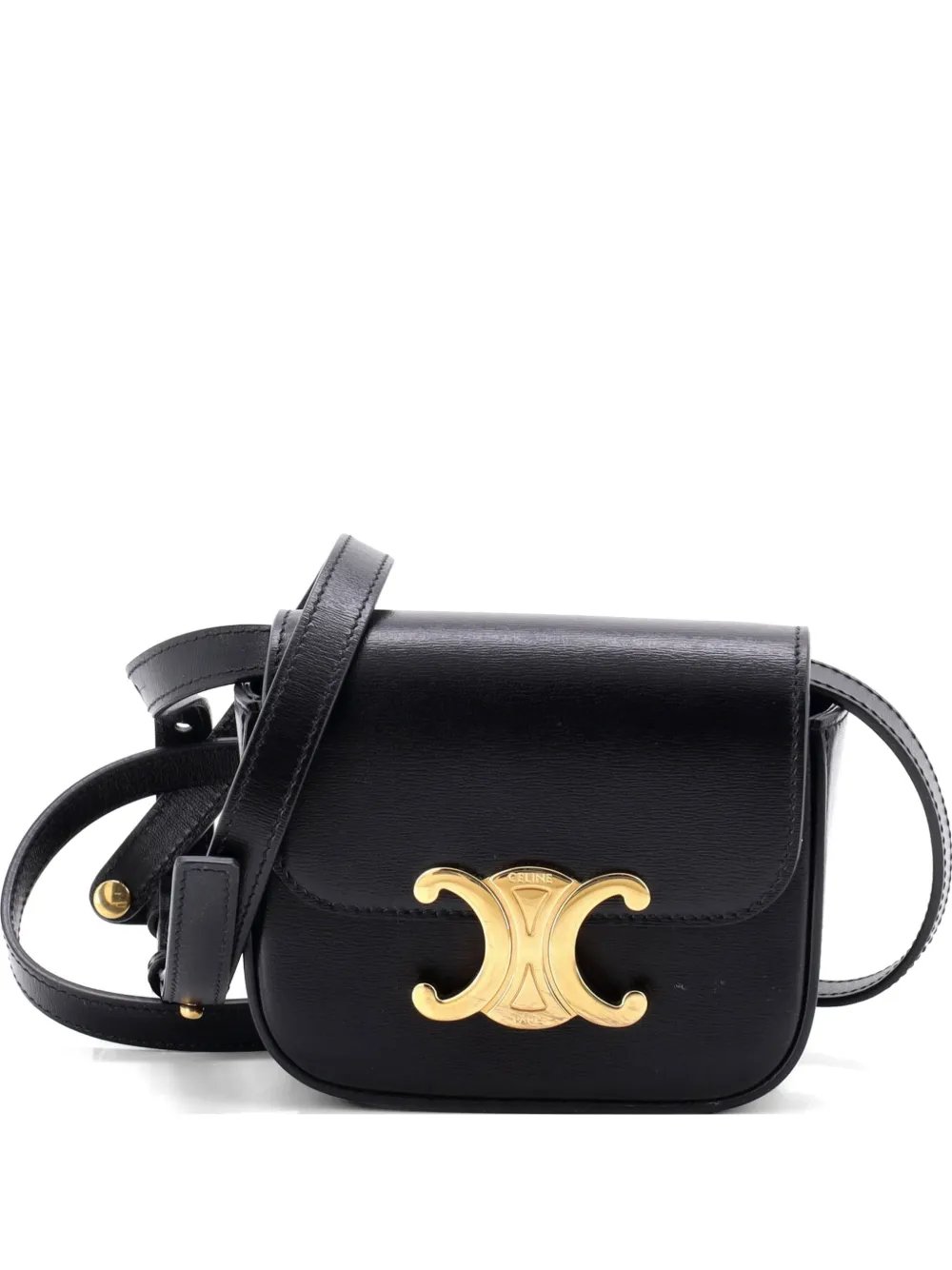 Triomphe Shoulder Bag Smooth Calfskin Mini crossbody bag