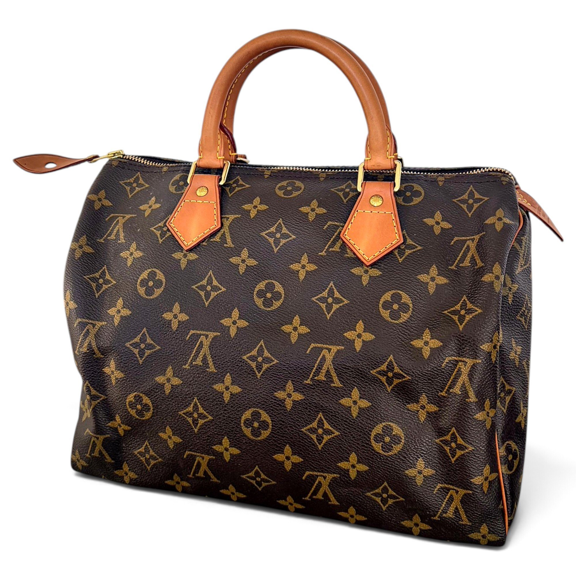 Speedy leather handbag