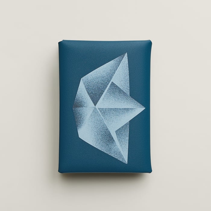 Deep Blue Calvi Duo Compact Card Holder