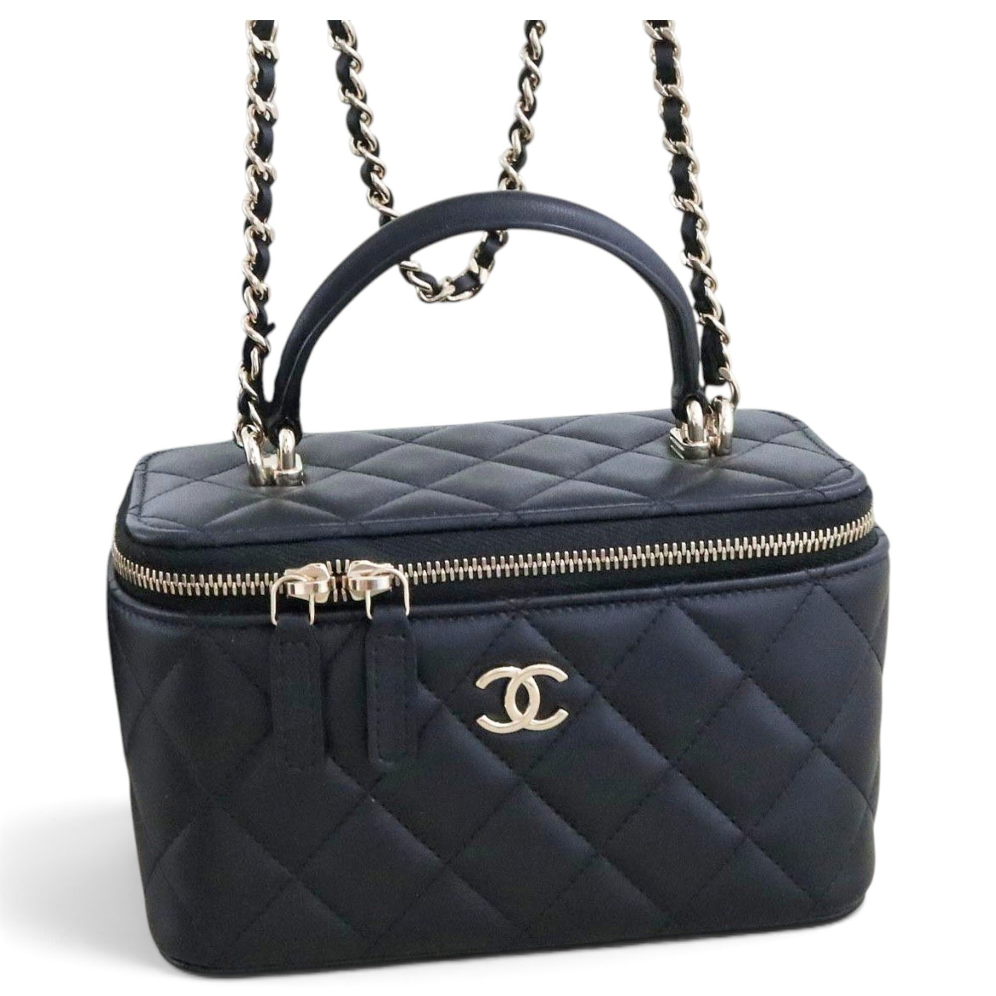 Trendy CC Vanity leather handbag