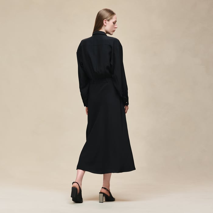 Noir Shirt Dress