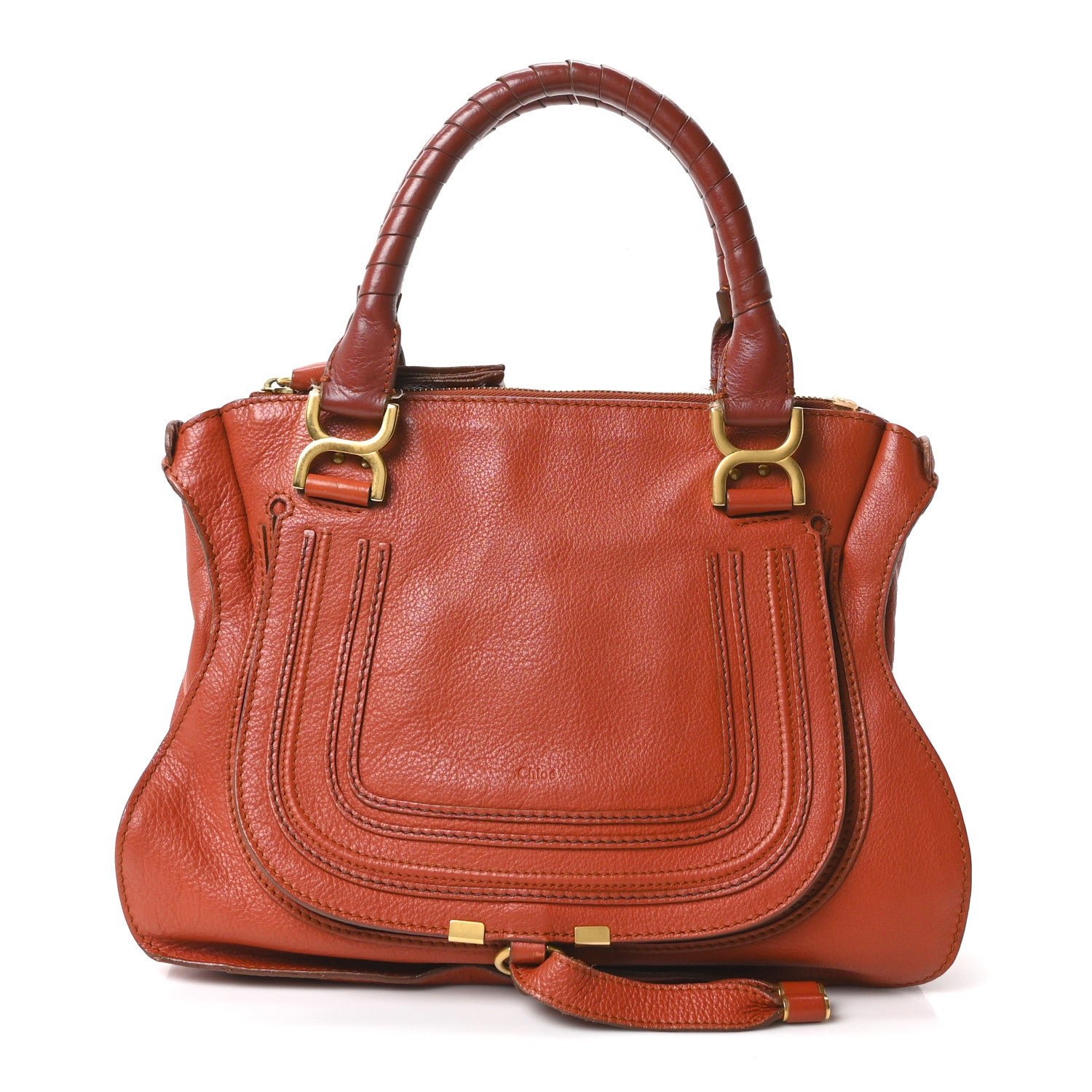 Chloe Chloe Calfskin Medium Marcie Satchel Red