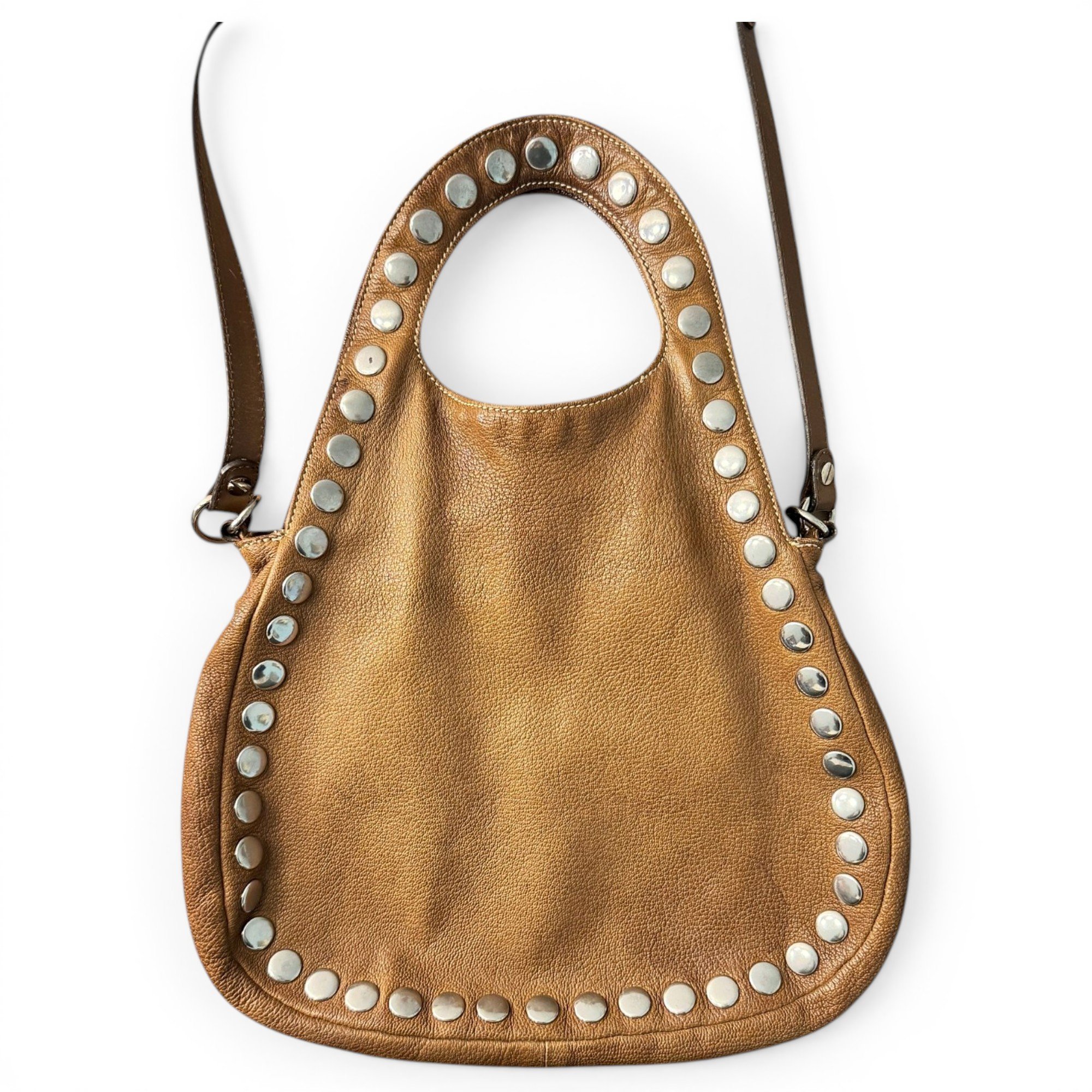 Trunk leather handbag