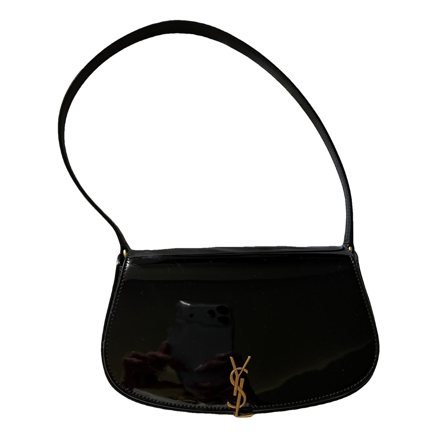 Patent leather handbag