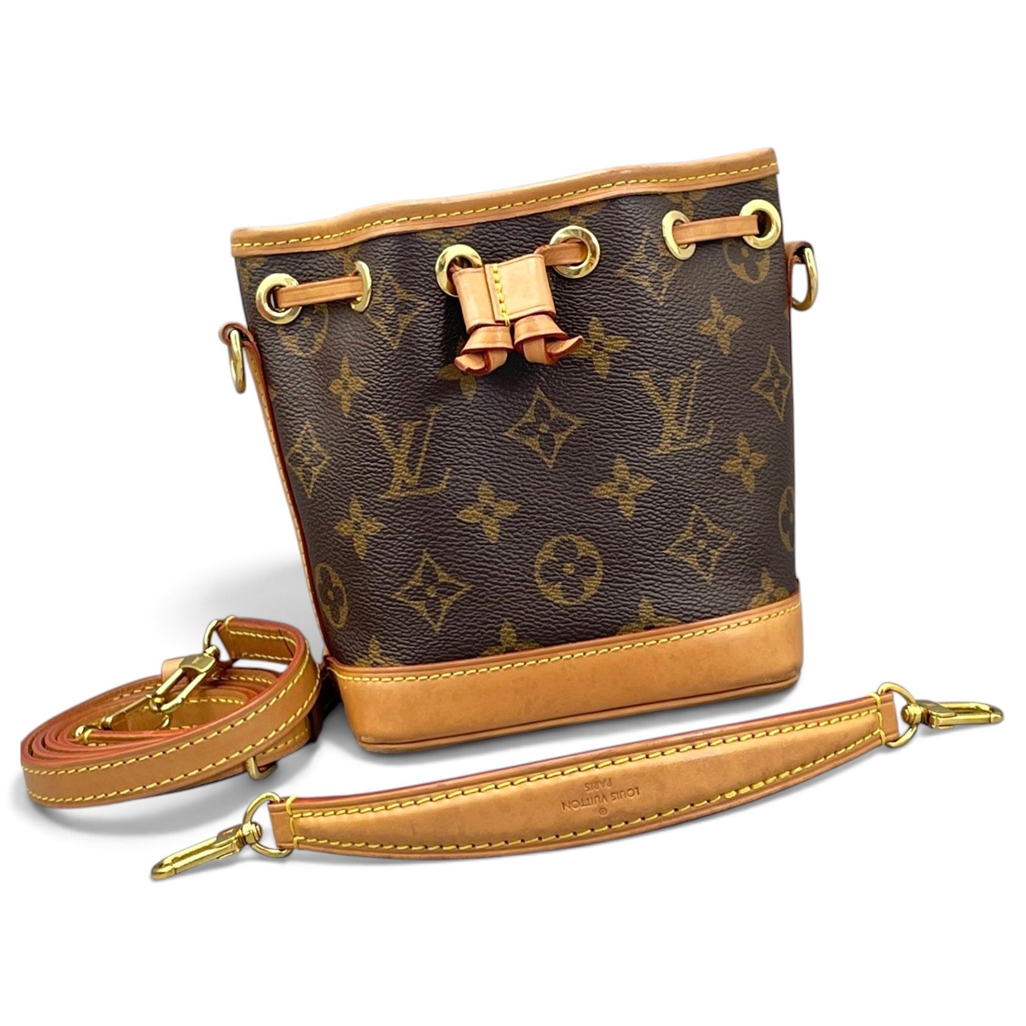 Nano Noé leather handbag