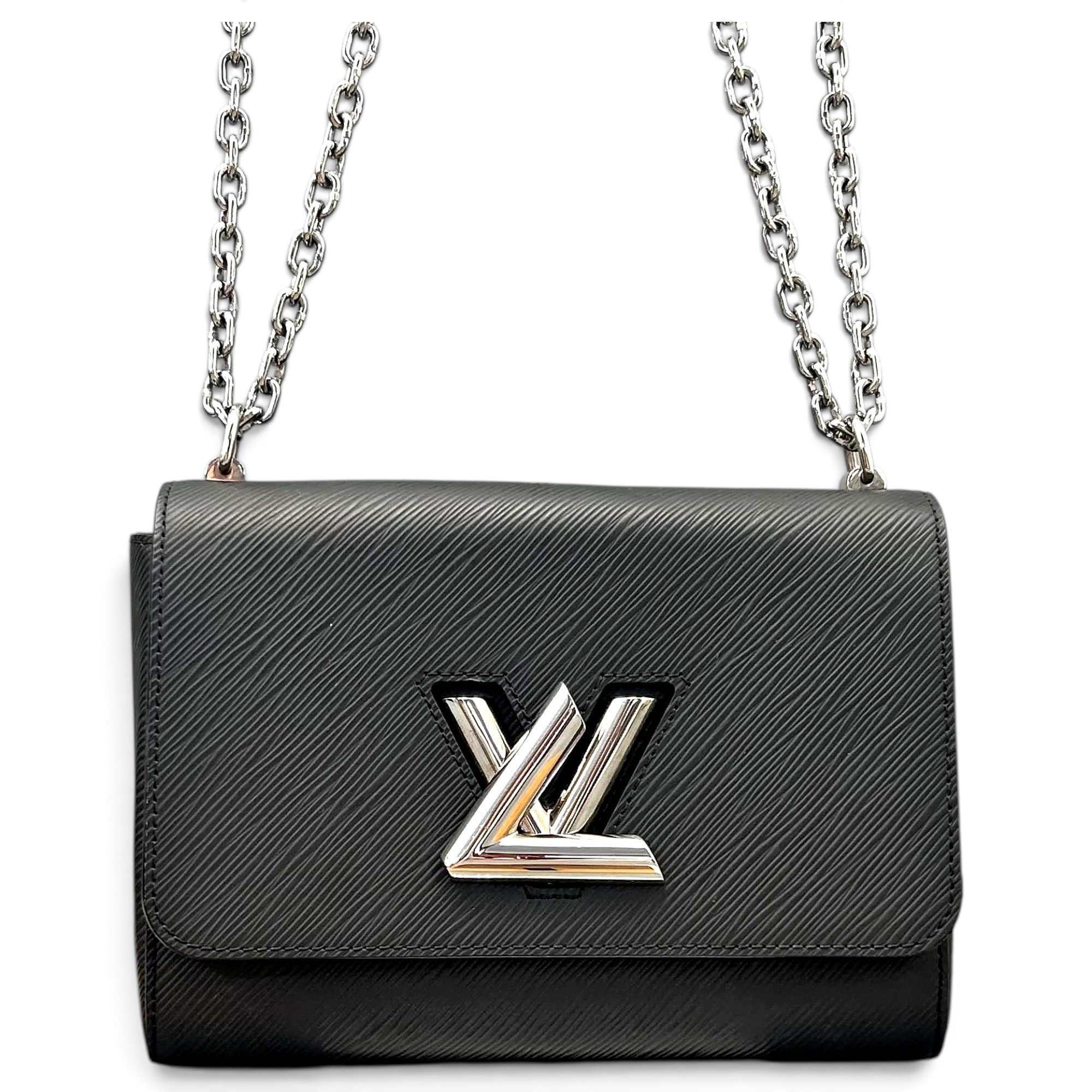 Twist leather handbag