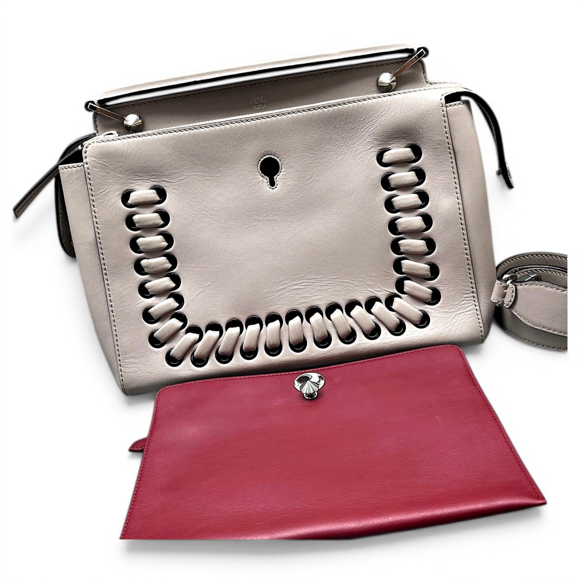 Dot Com leather handbag