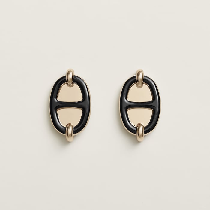 Noir Mini Maillon Earrings