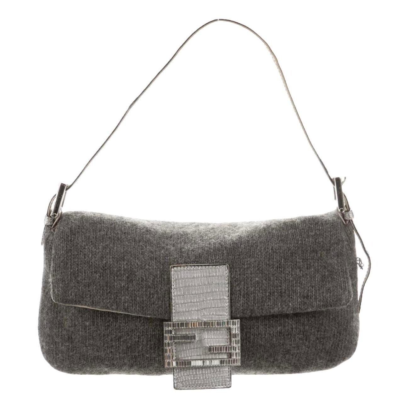 Baguette cashmere handbag