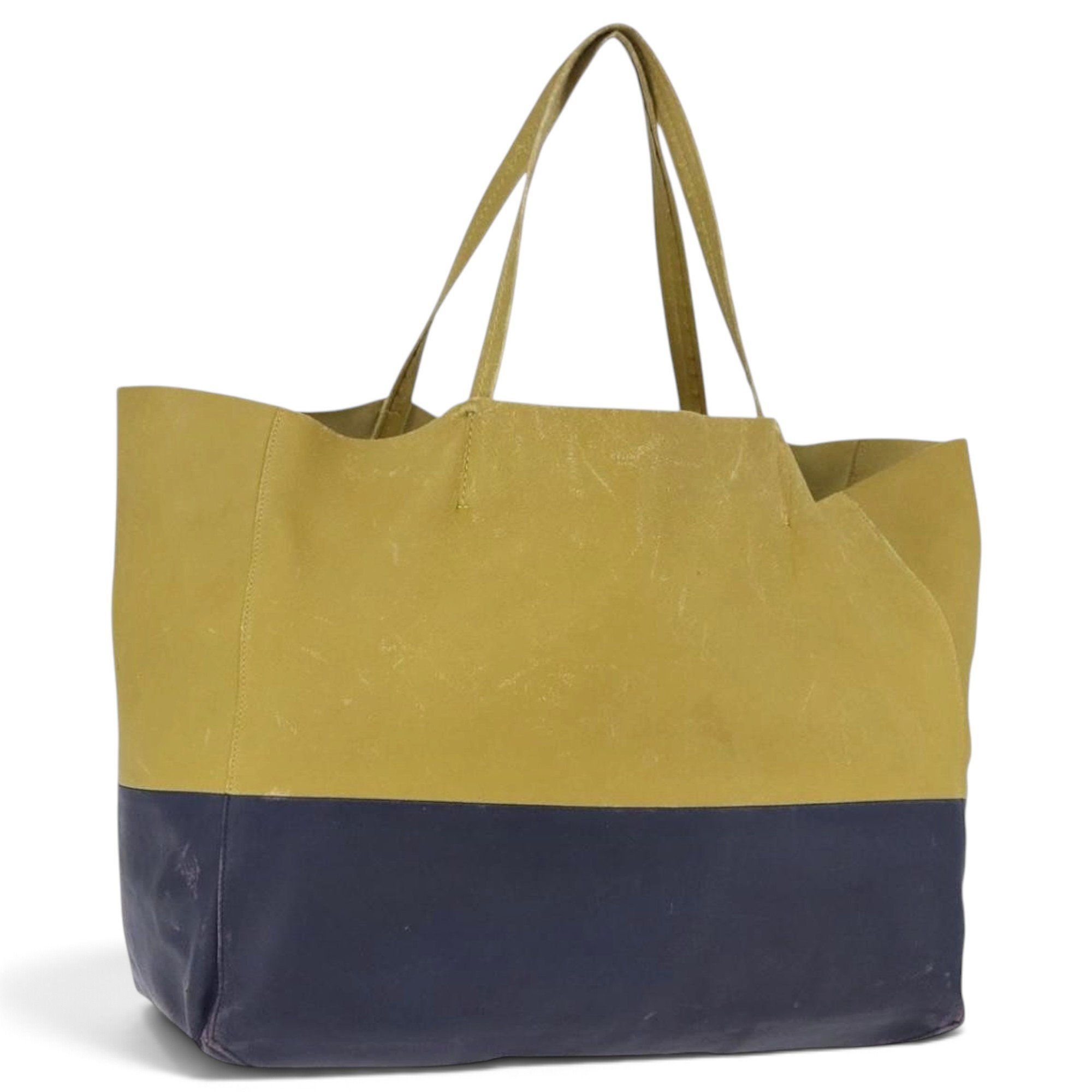 Cabas leather tote