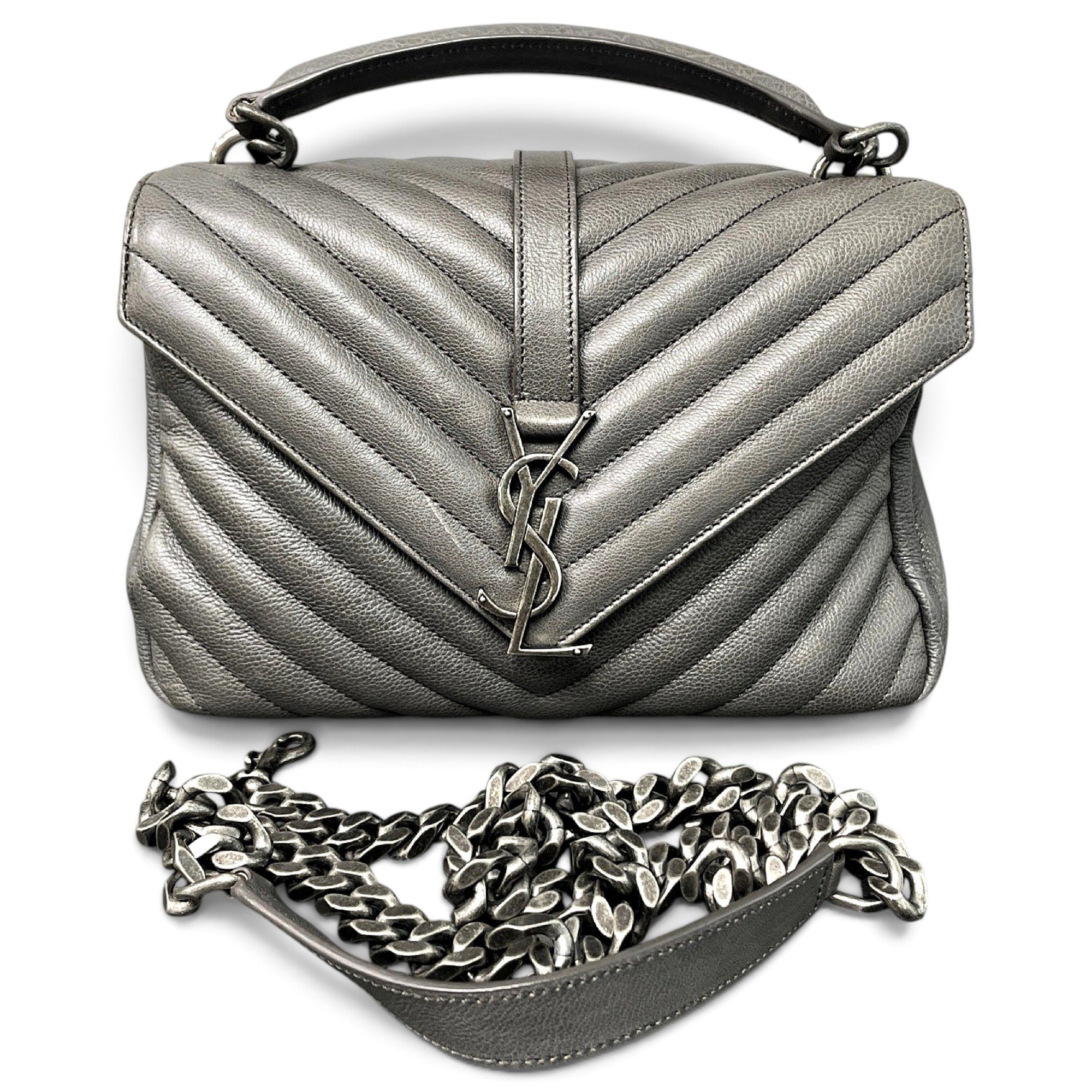 Collége monogramme leather handbag