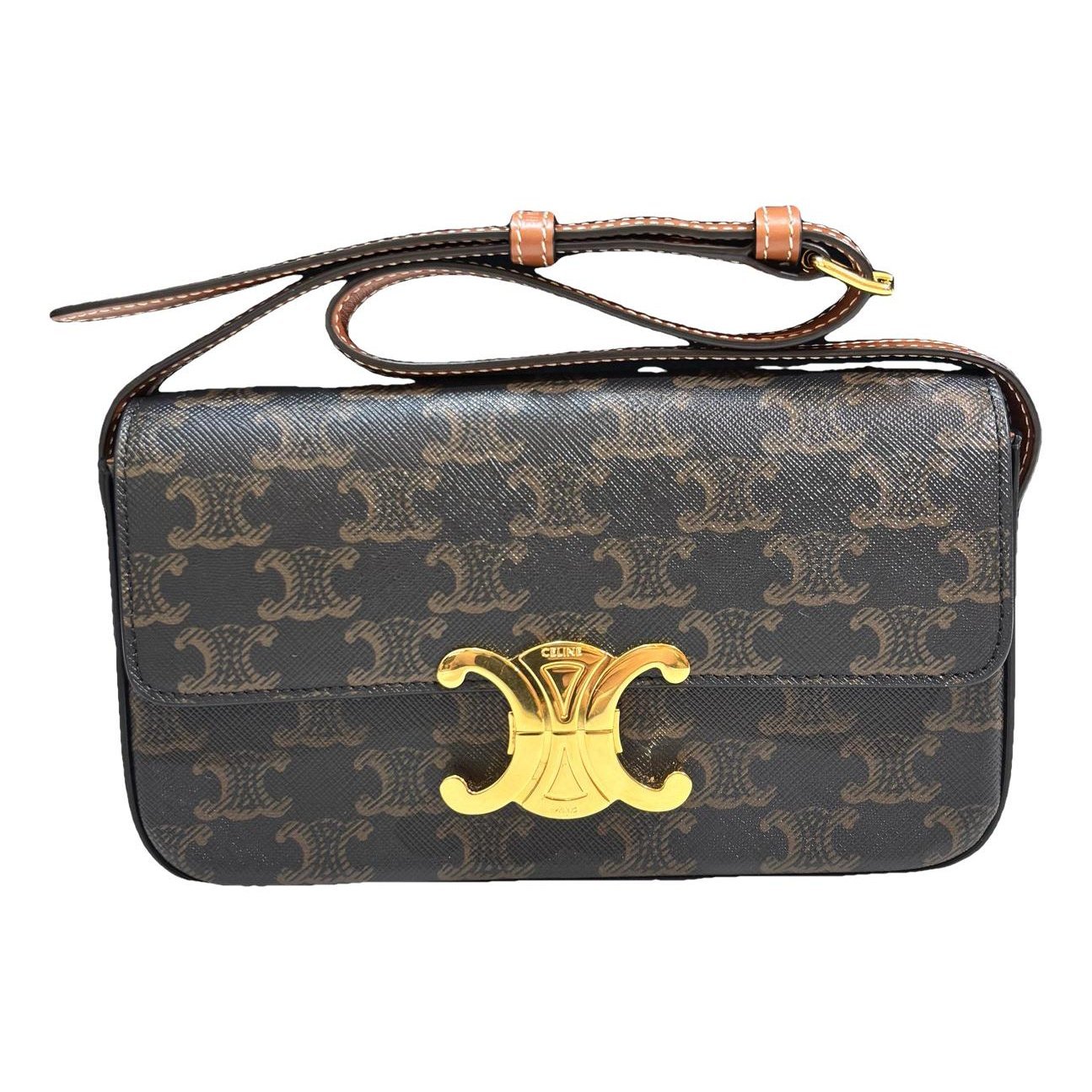 Triomphe Long leather handbag