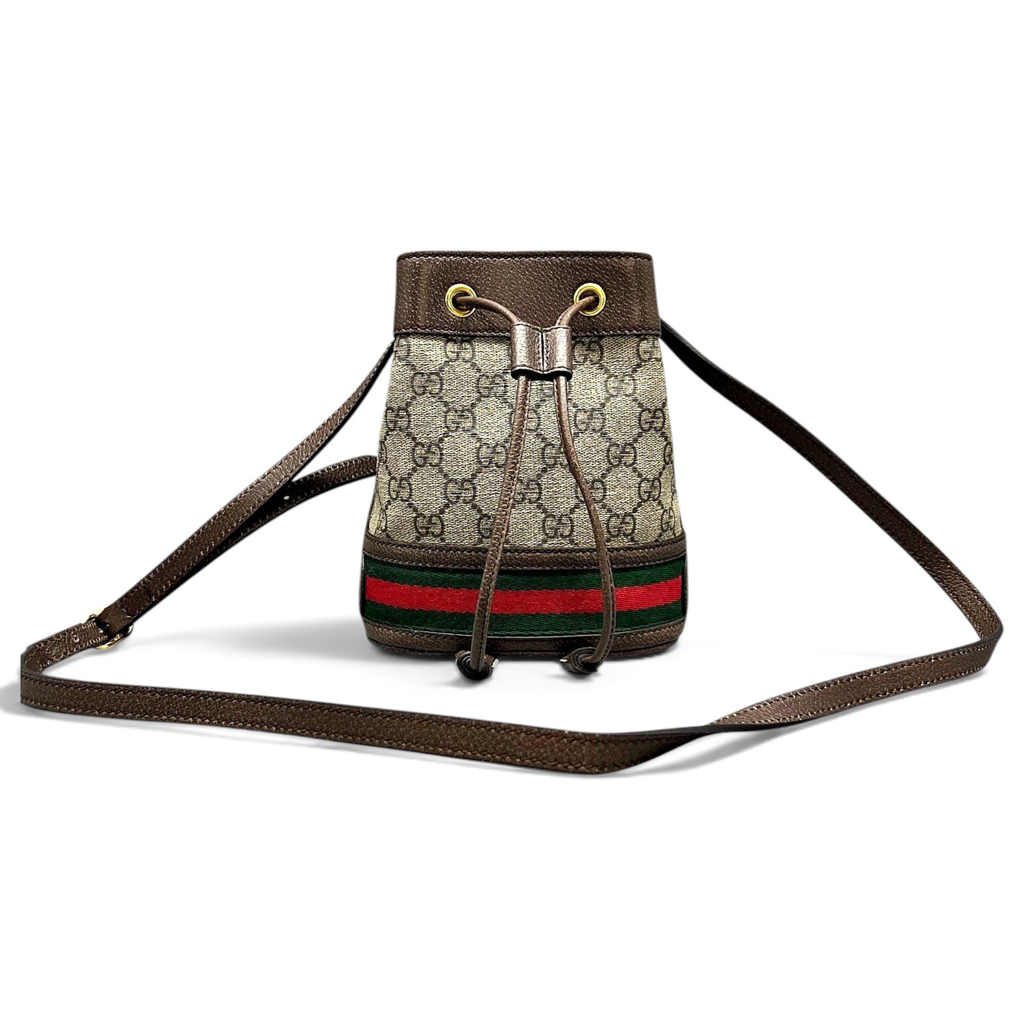 Ophidia Bucket leather crossbody bag