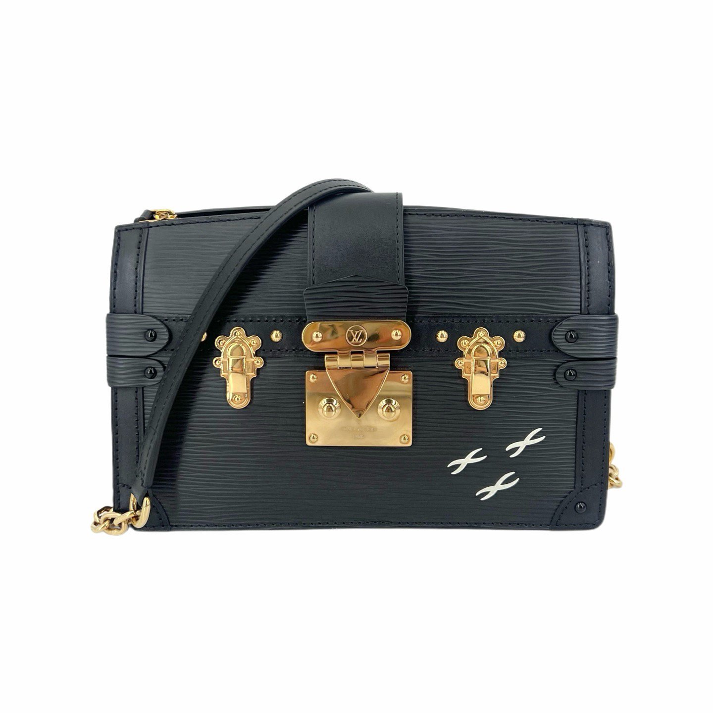 Pochette Trunk leather handbag