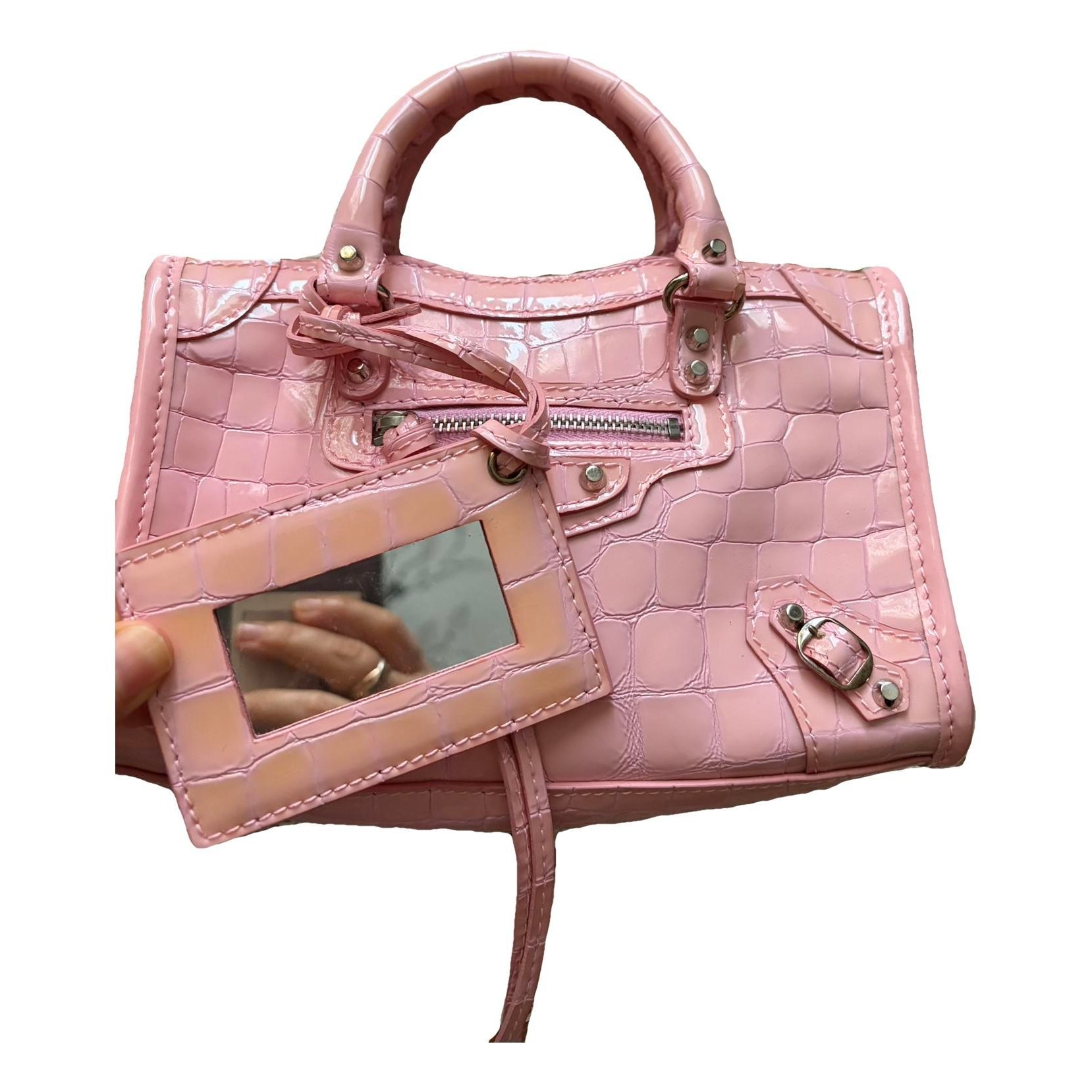 Town patent leather crossbody bag