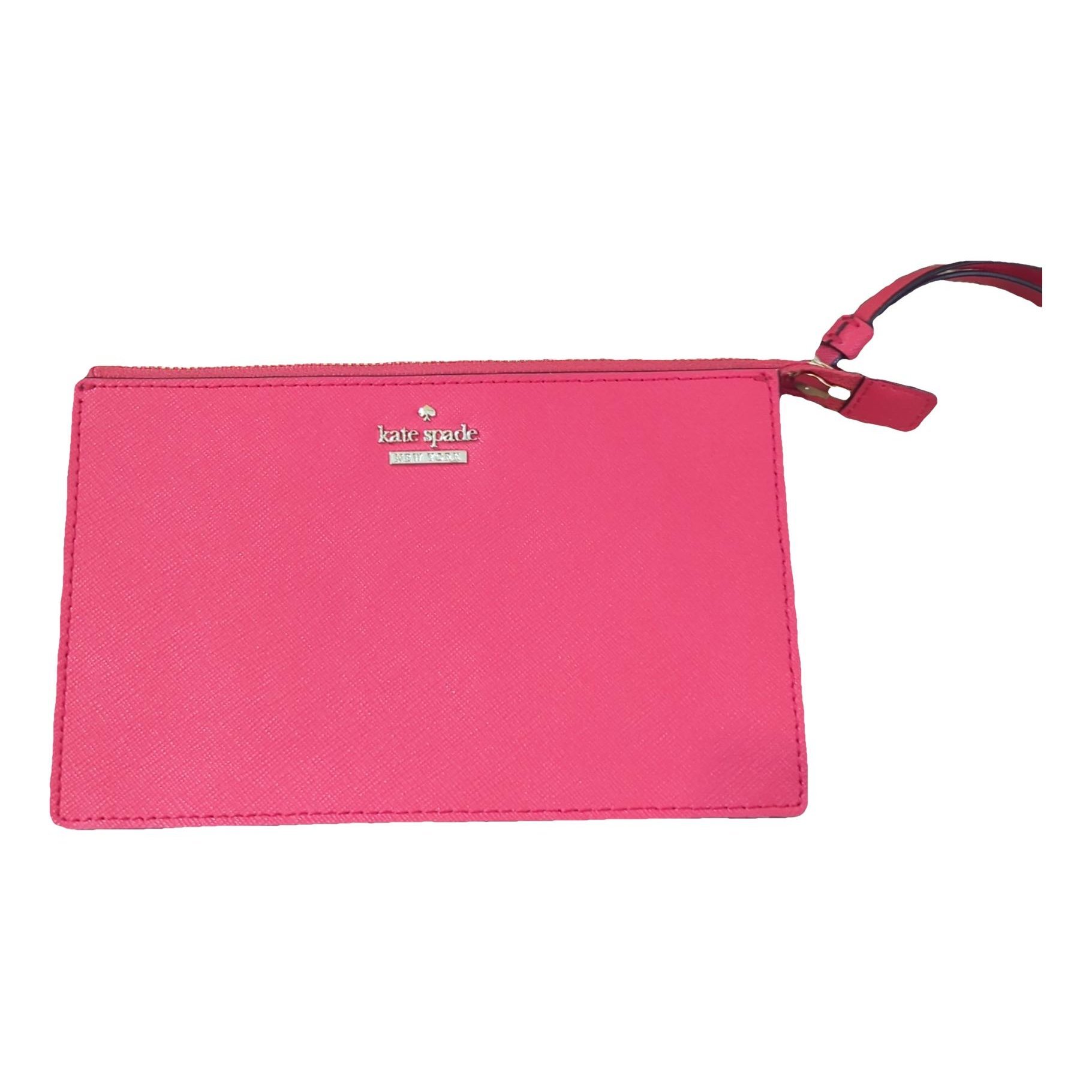 Leather clutch bag