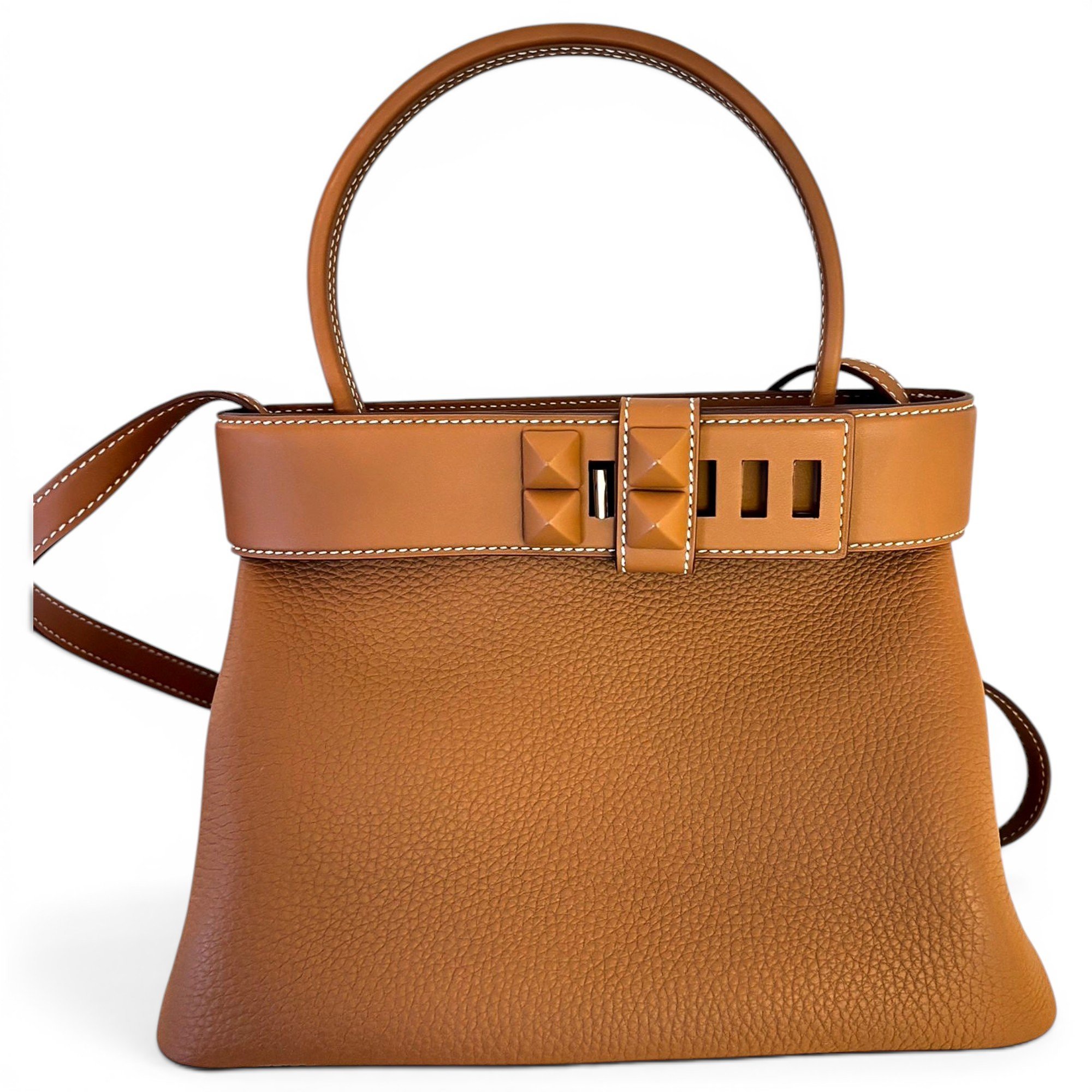Médor leather handbag
