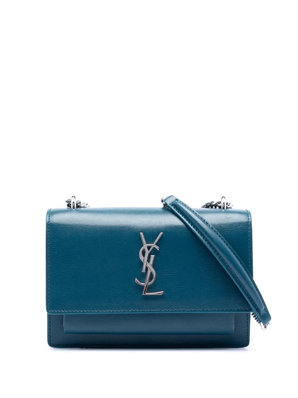 2017 Mini Calfskin Monogram Sunset Wallet on Chain crossbody bag