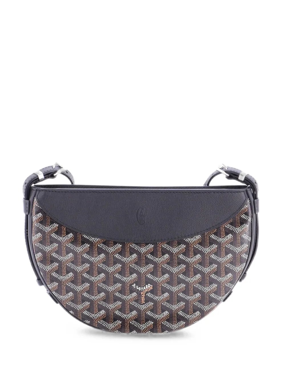 Hirondelle Coated Canvas and Leather shoulder bag