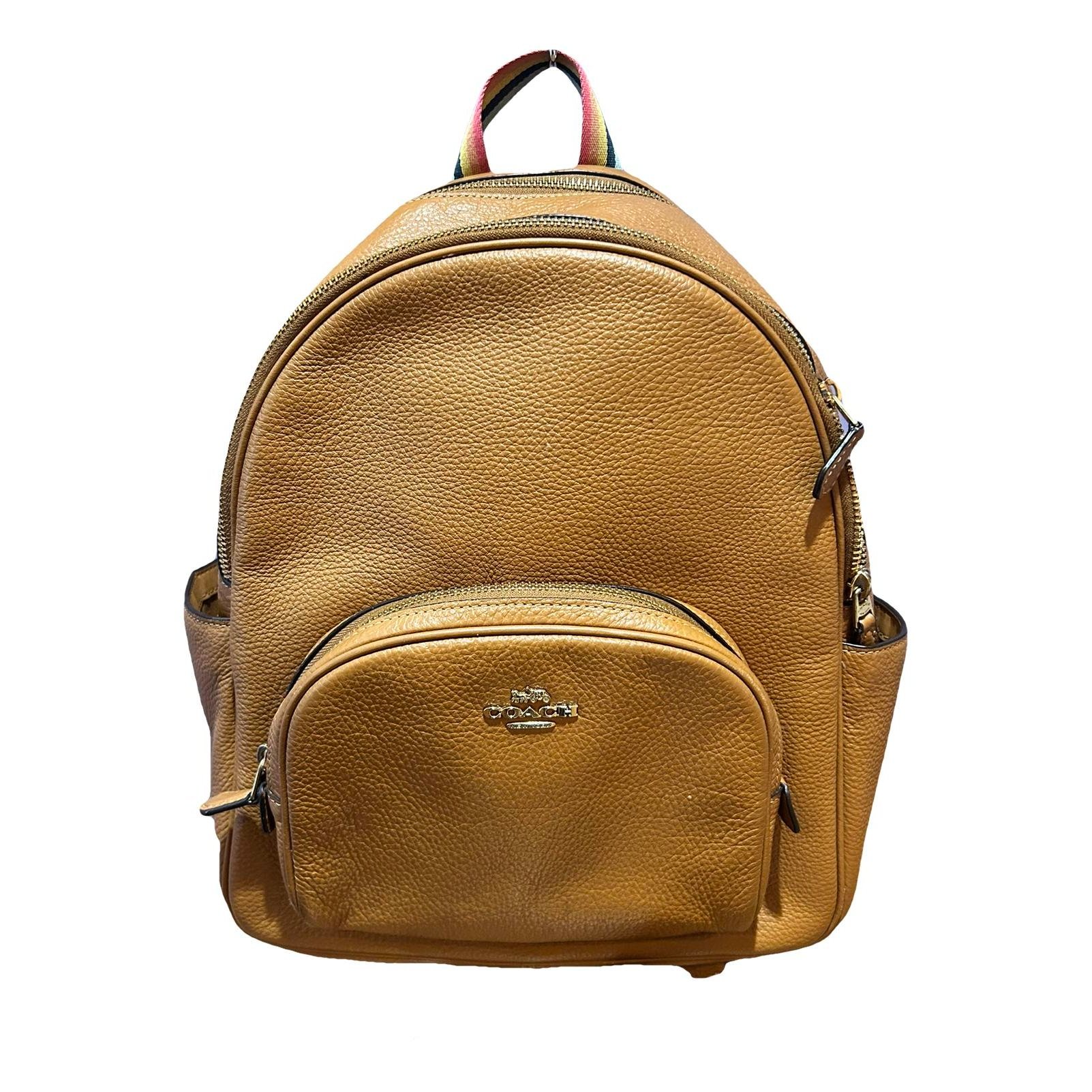 Campus leather backpack