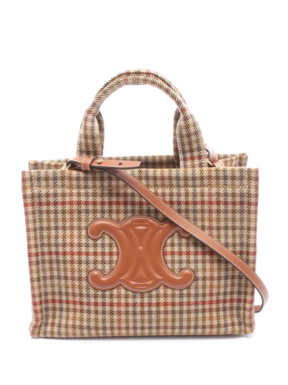Celine 2010-2026 Small Tweed Triomphe Cabas Thais Tote satchel