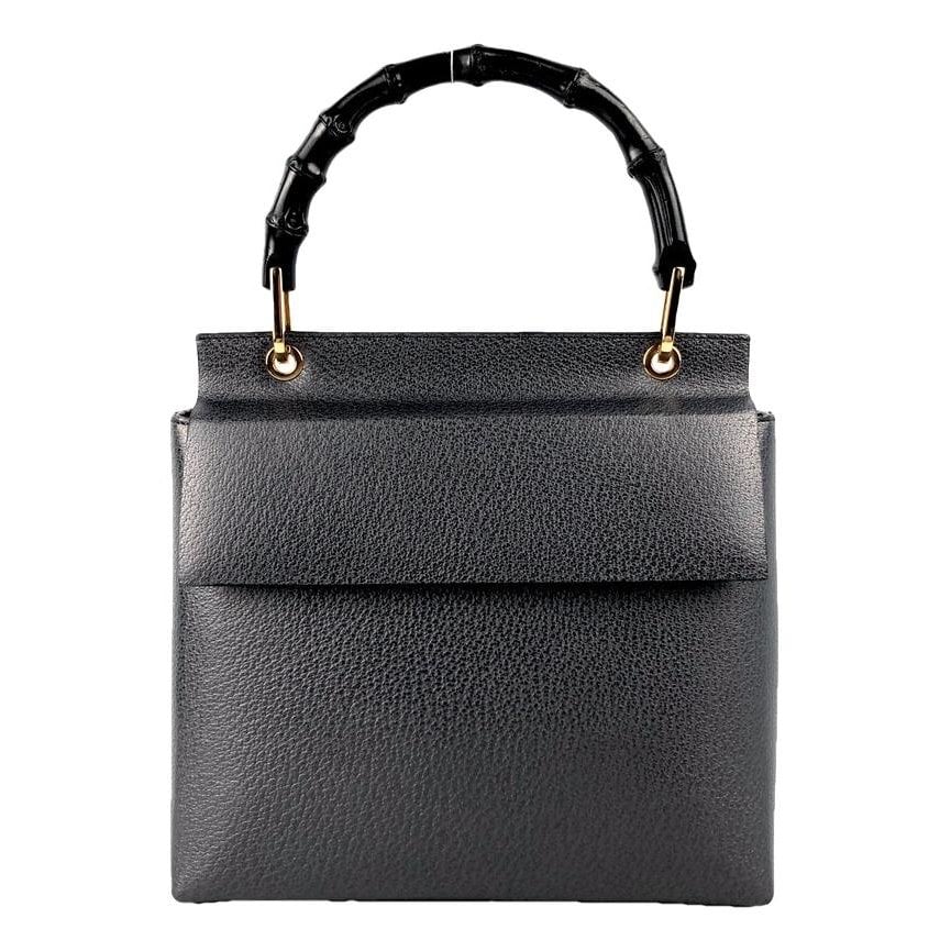 Bamboo leather handbag