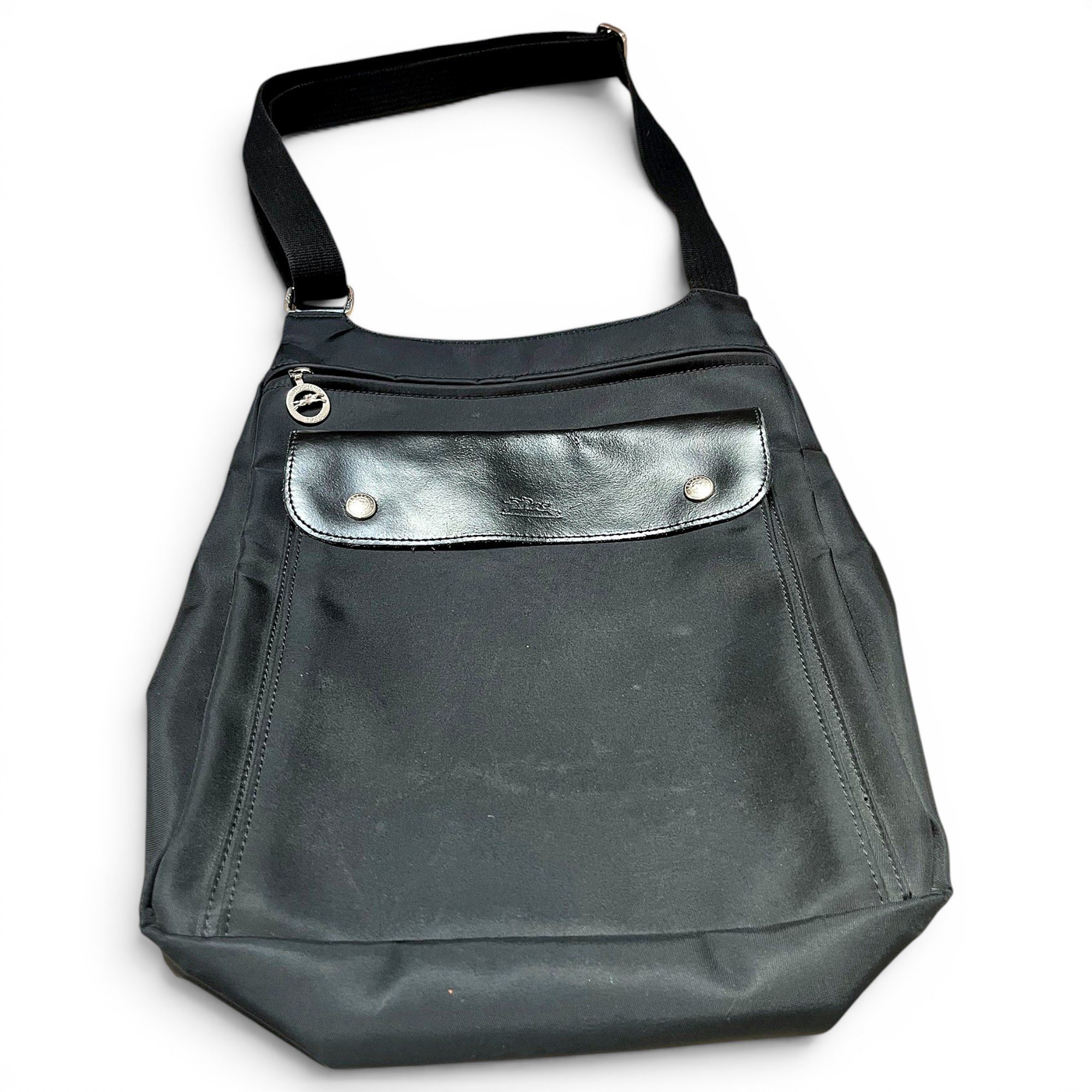 Pliage leather crossbody bag