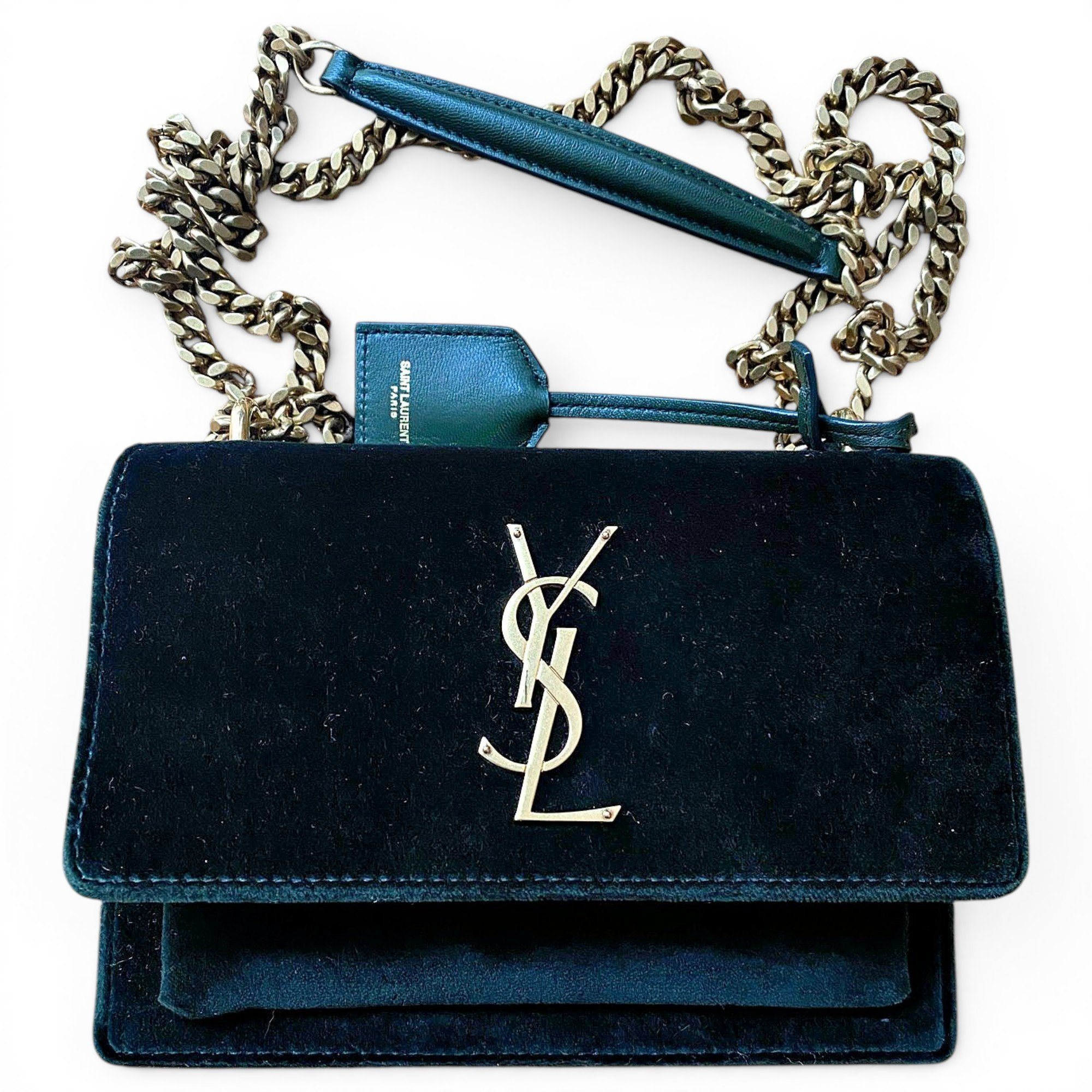 Sunset velvet handbag