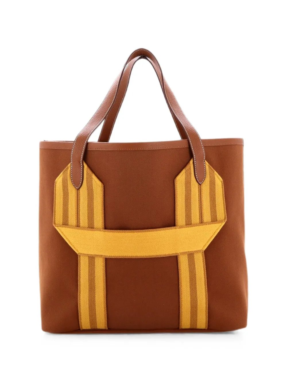 Pursangle Canvas with Leather tote bag