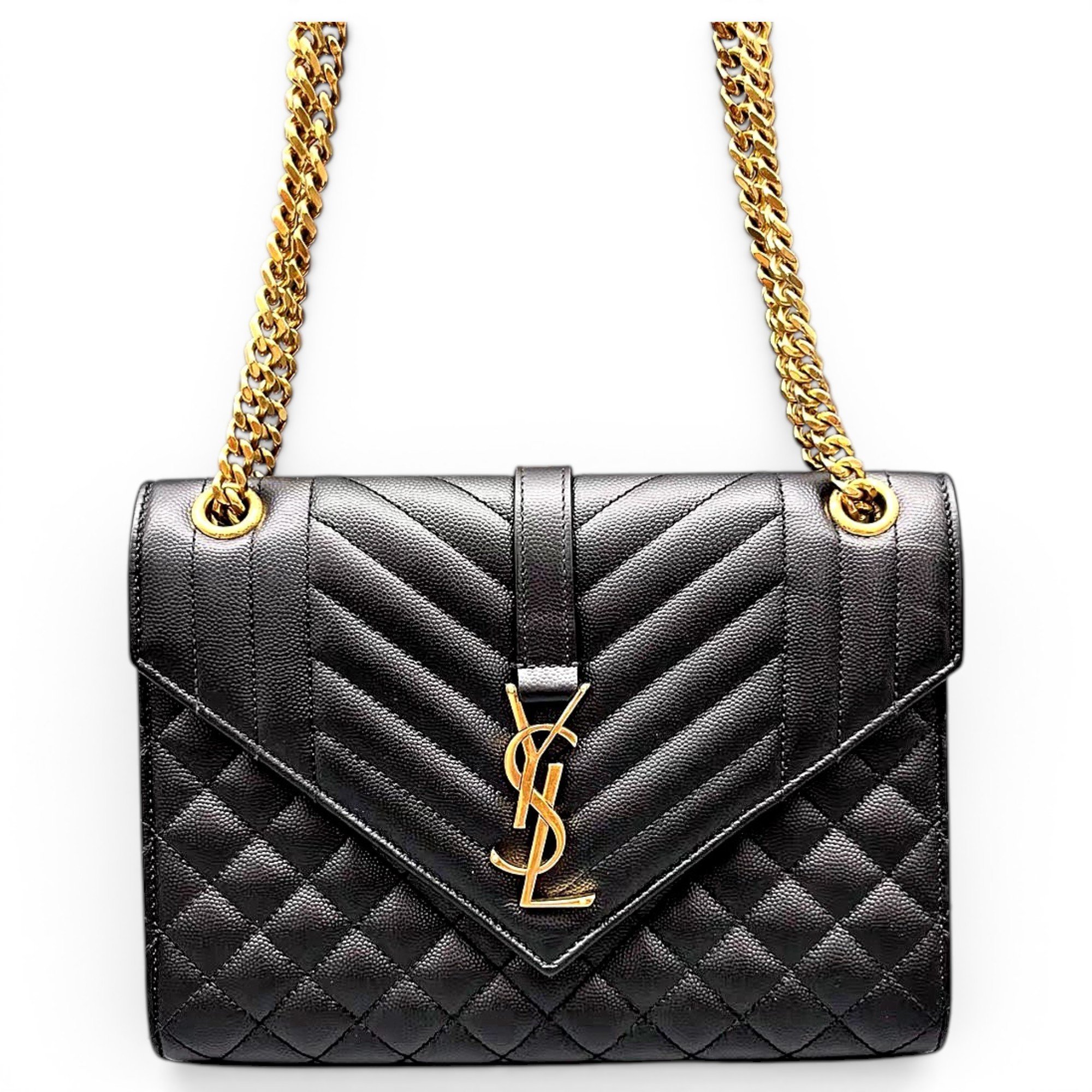 Envelope leather crossbody bag