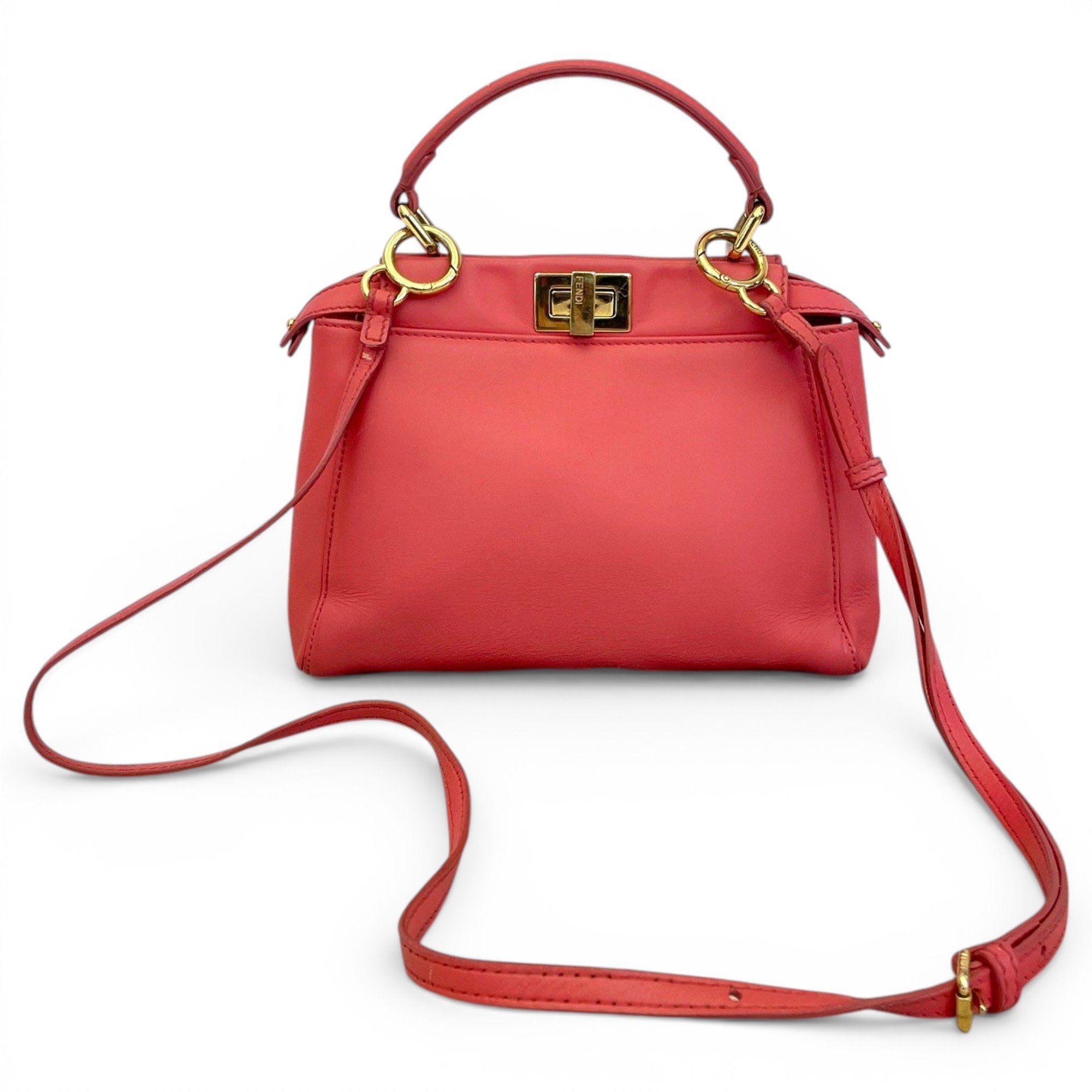 Peekaboo leather handbag