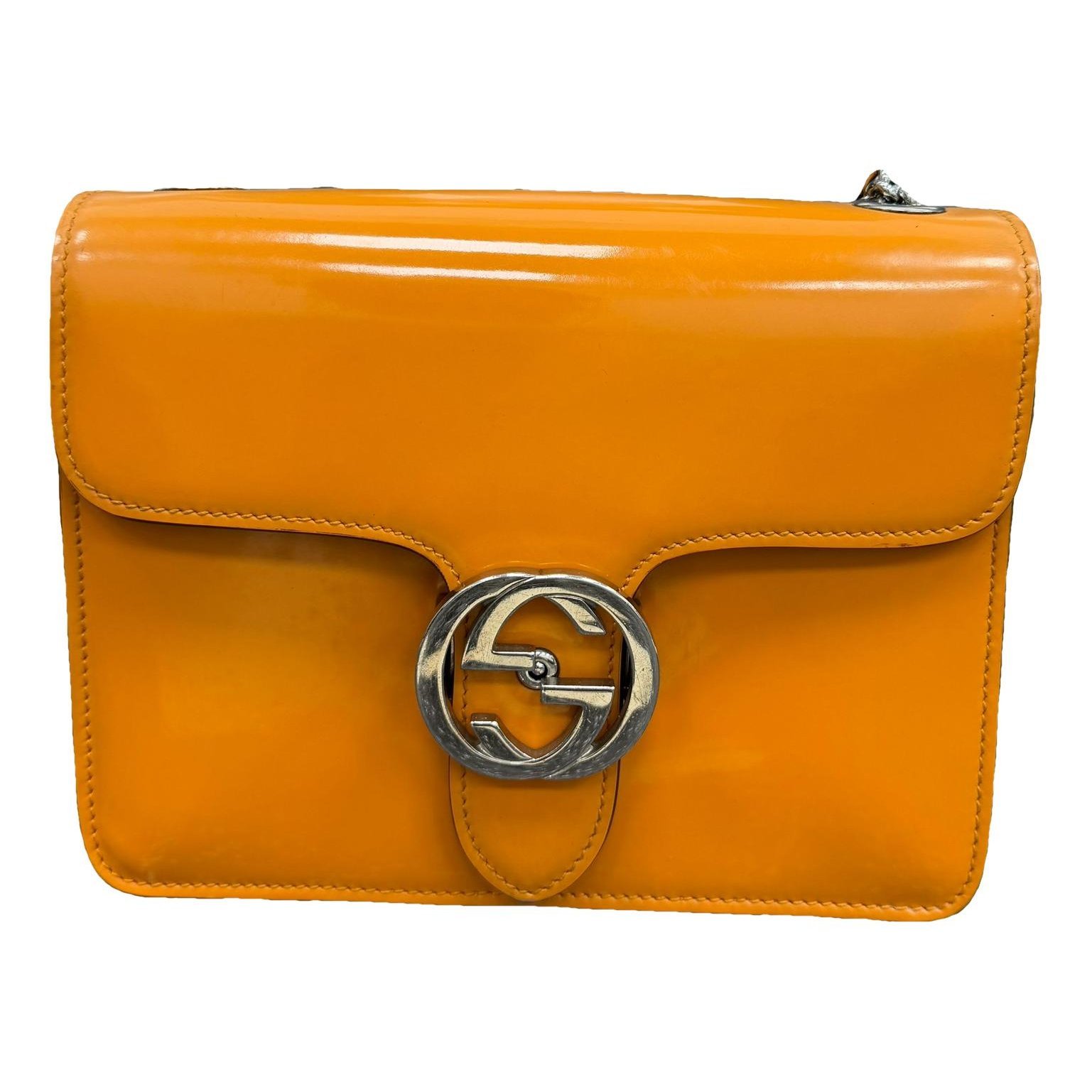 Patent leather handbag