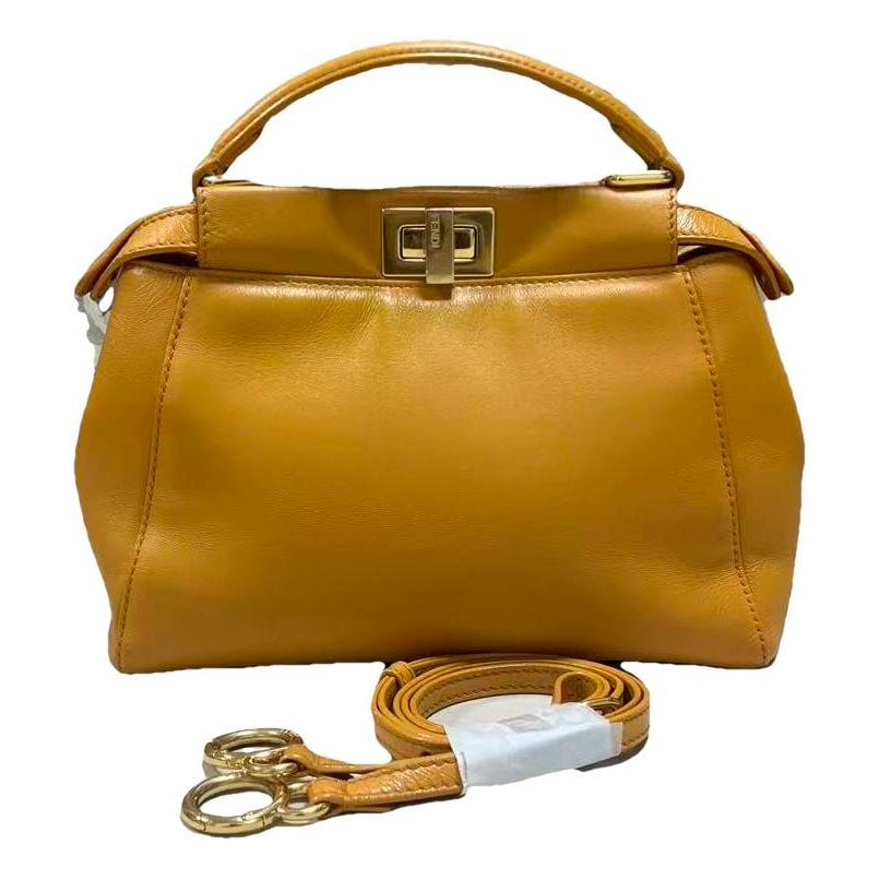 Peekaboo leather handbag
