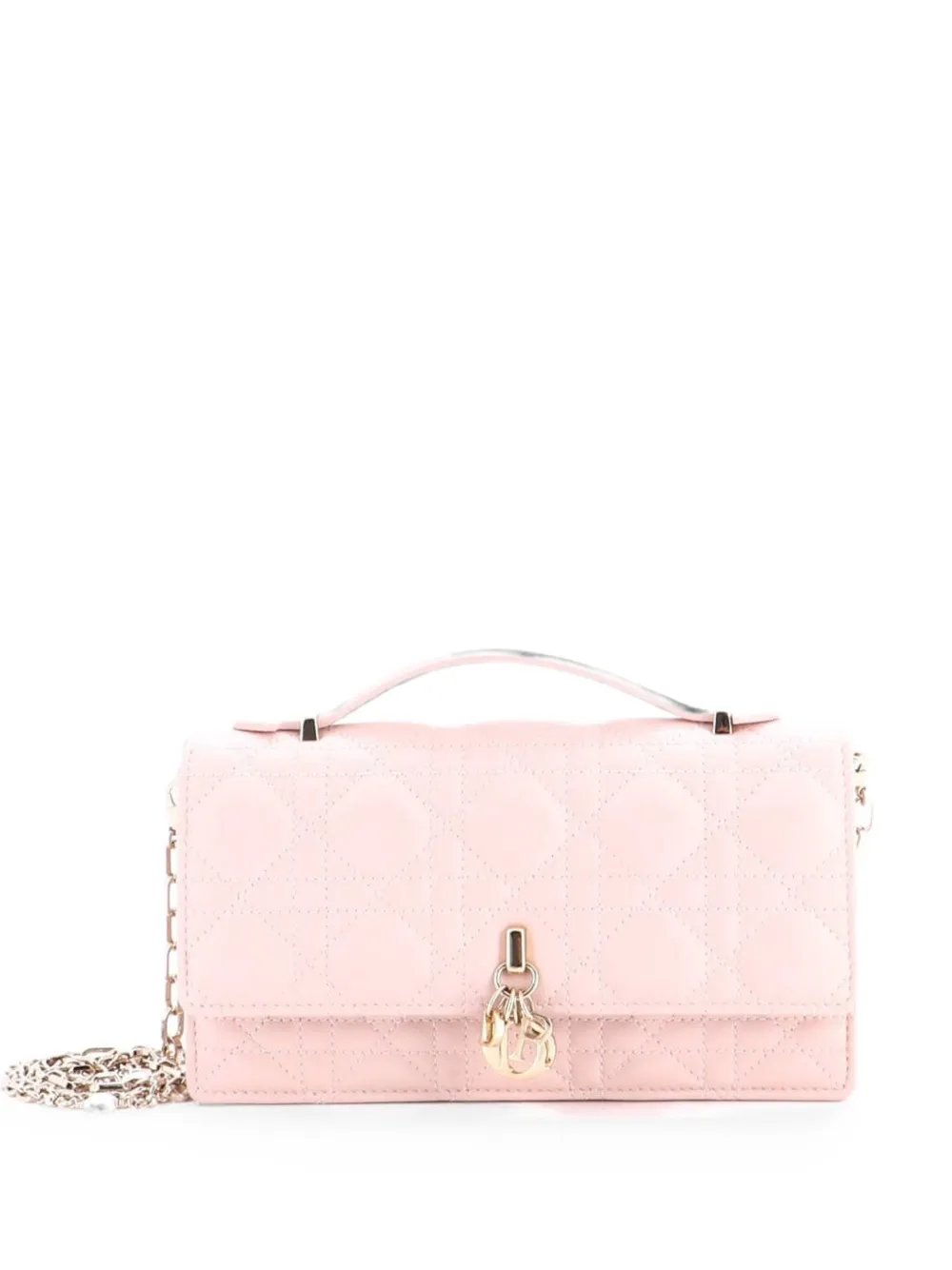 My Dior Top Handle Flap Bag Cannage Quilt Lambskin Mini crossbody bag