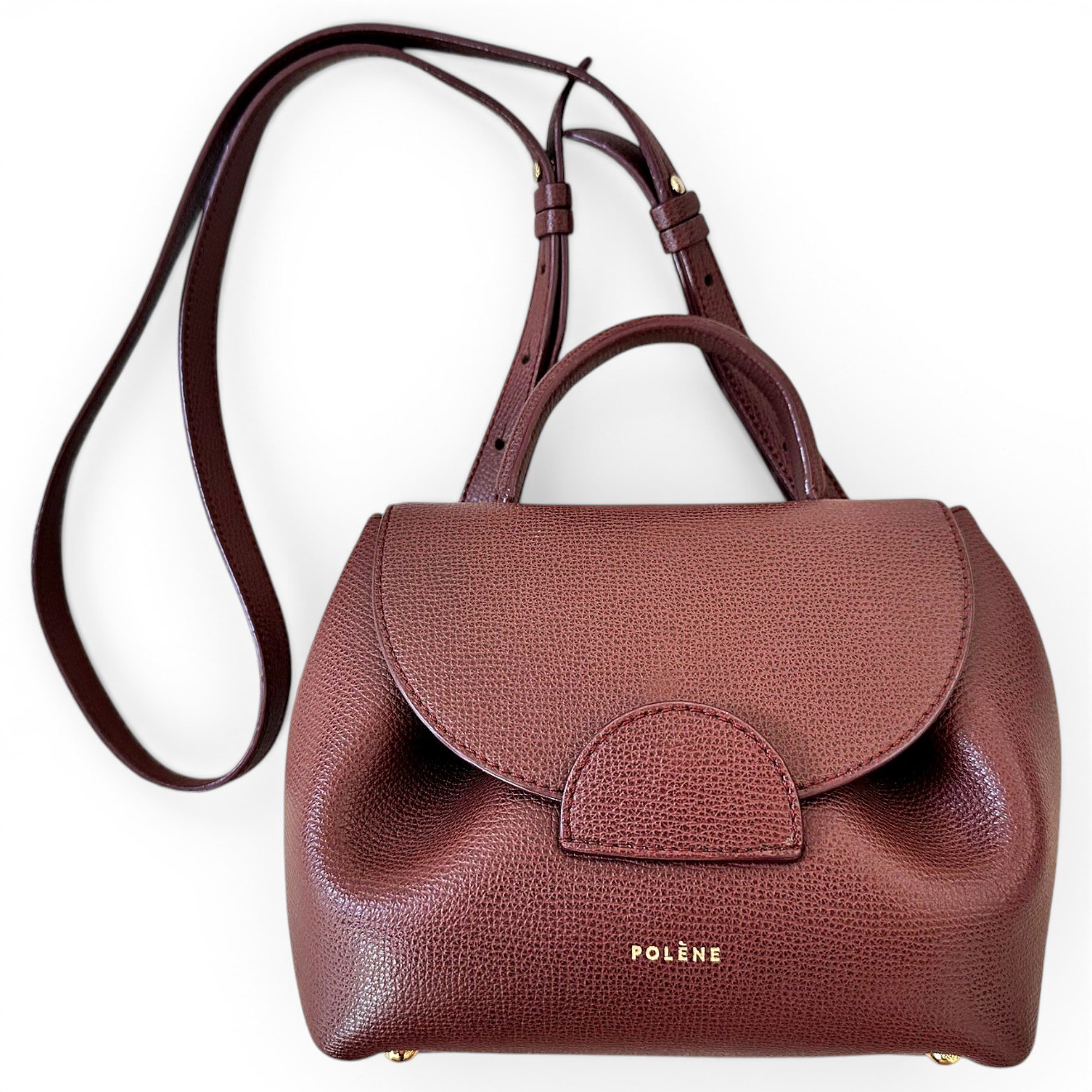 Numéro un nano leather handbag