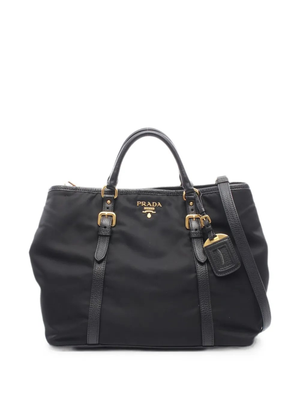 2000s buckled tote bag