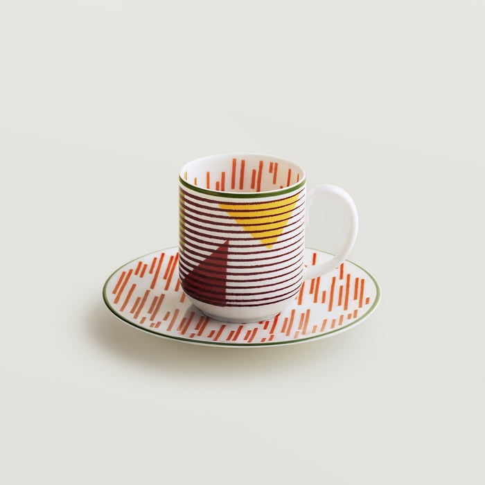 Sans Coloris Hermès Hippomobile Coffee Cup and Saucer N°2