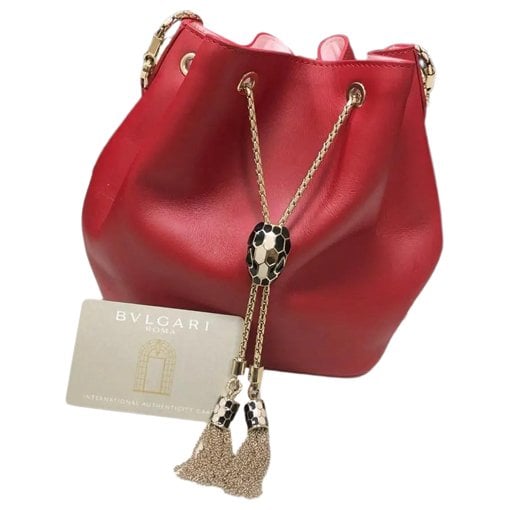 Serpenti leather handbag