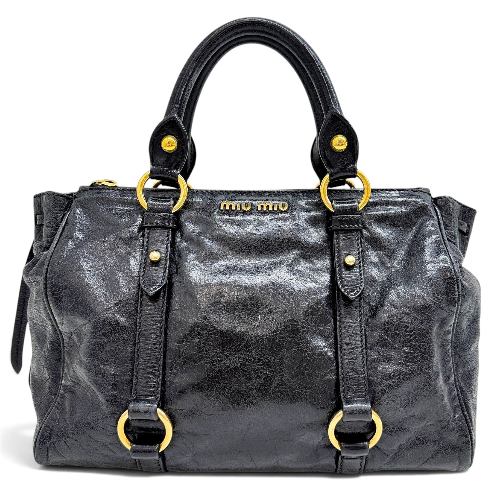 Bow bag leather handbag
