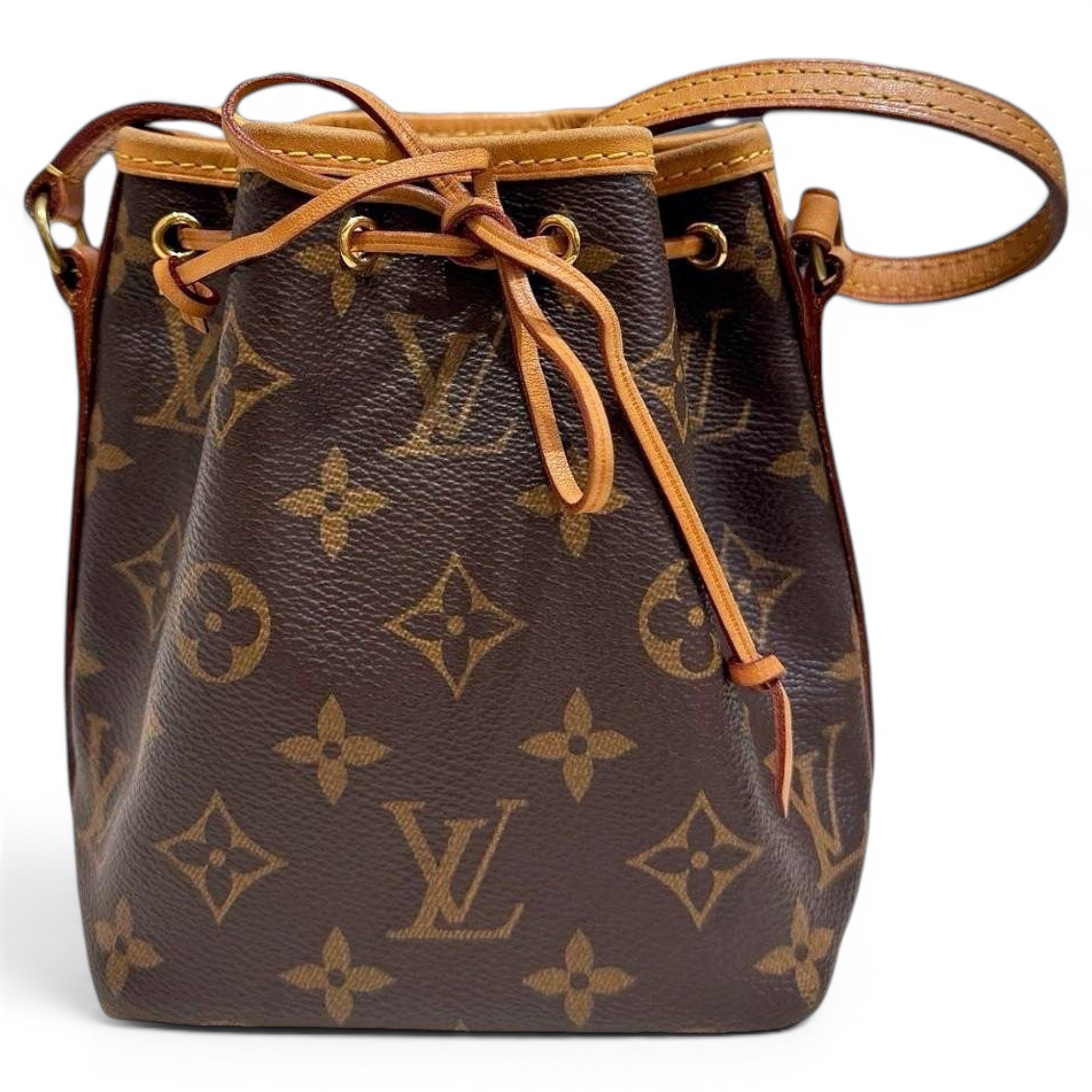 Nano Noé leather handbag